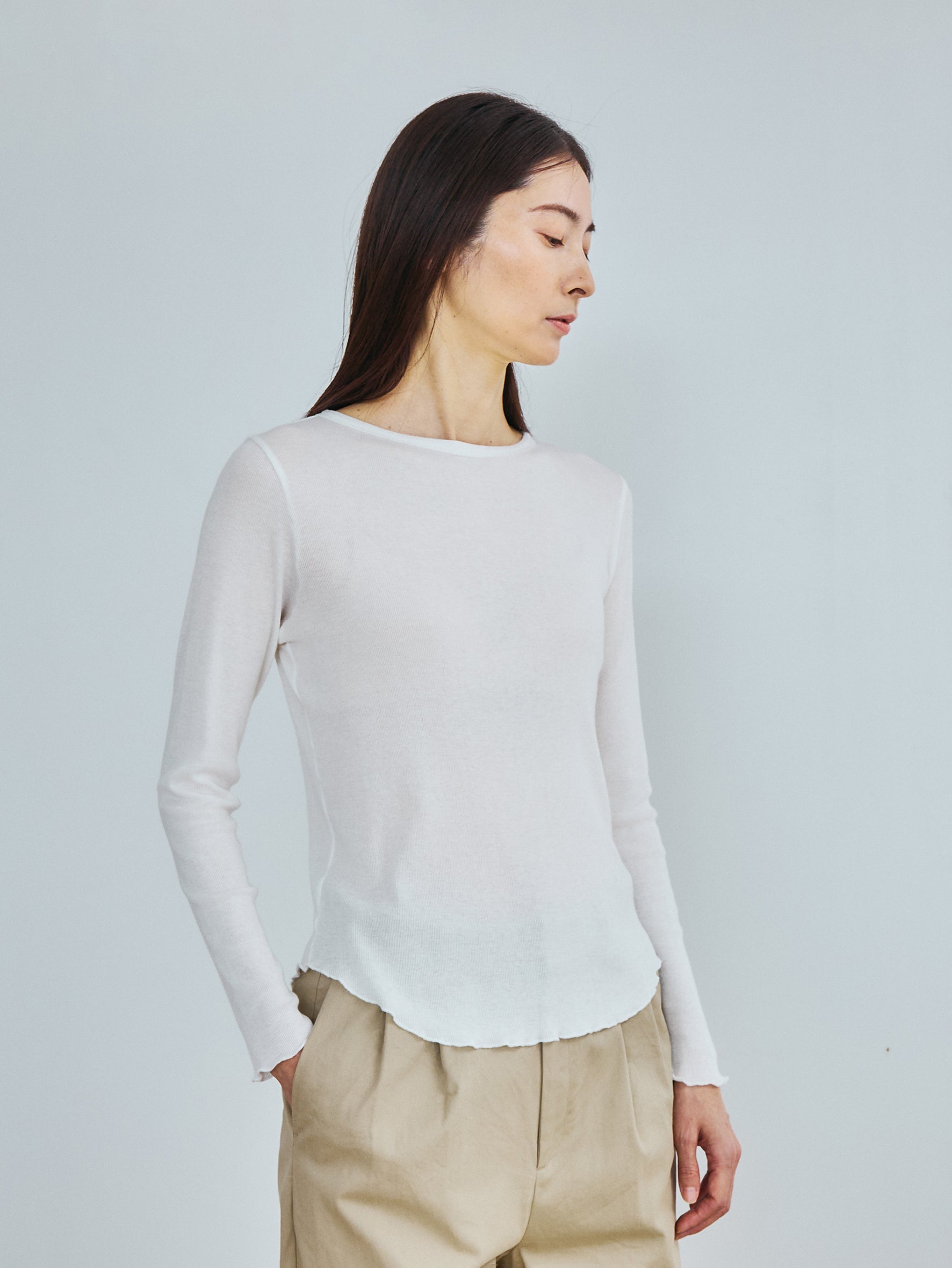 コットンシルクロングTシャツ TBFS-185
