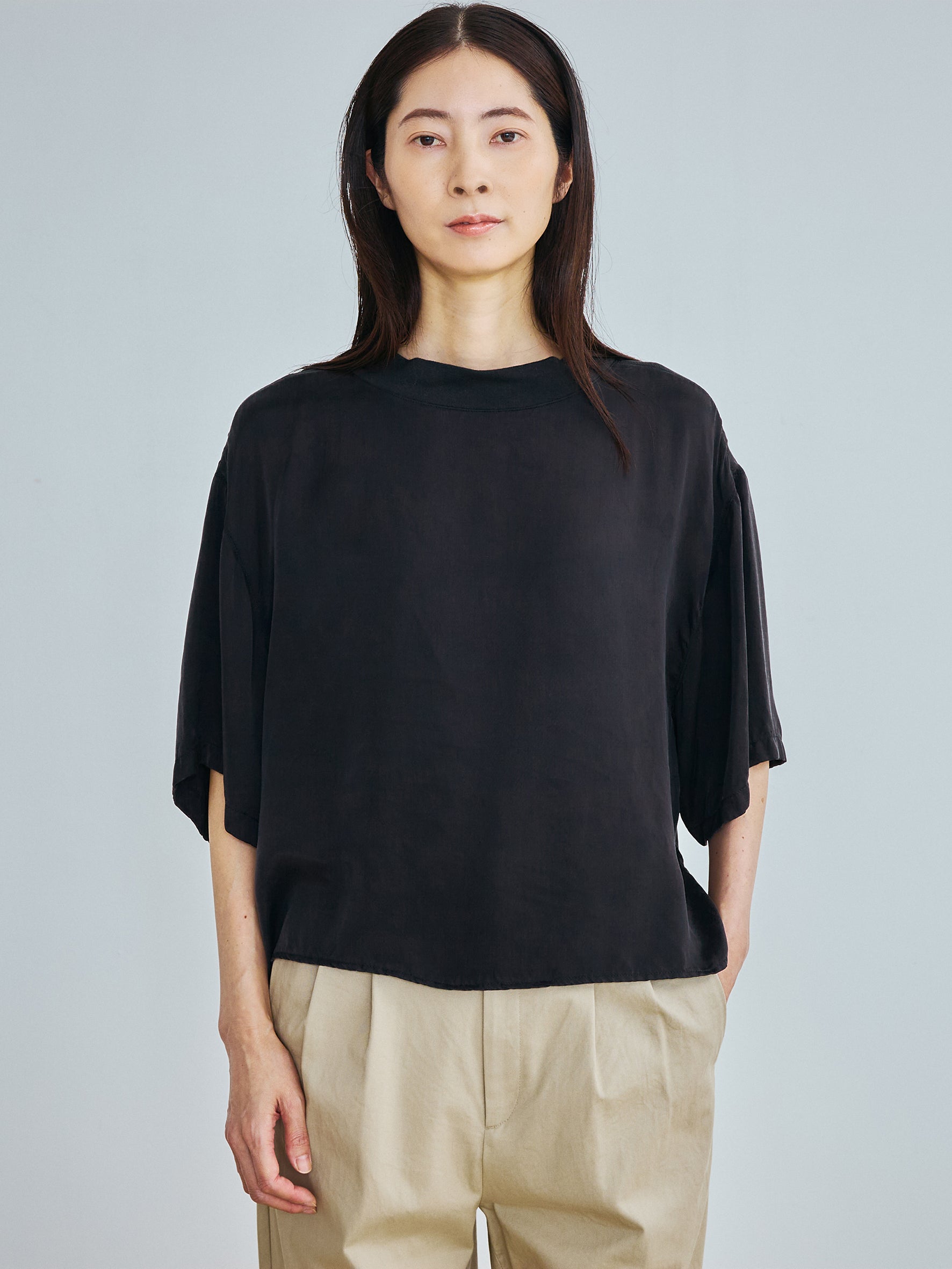 キュプラフィブリルTシャツブラウス TBFS-104