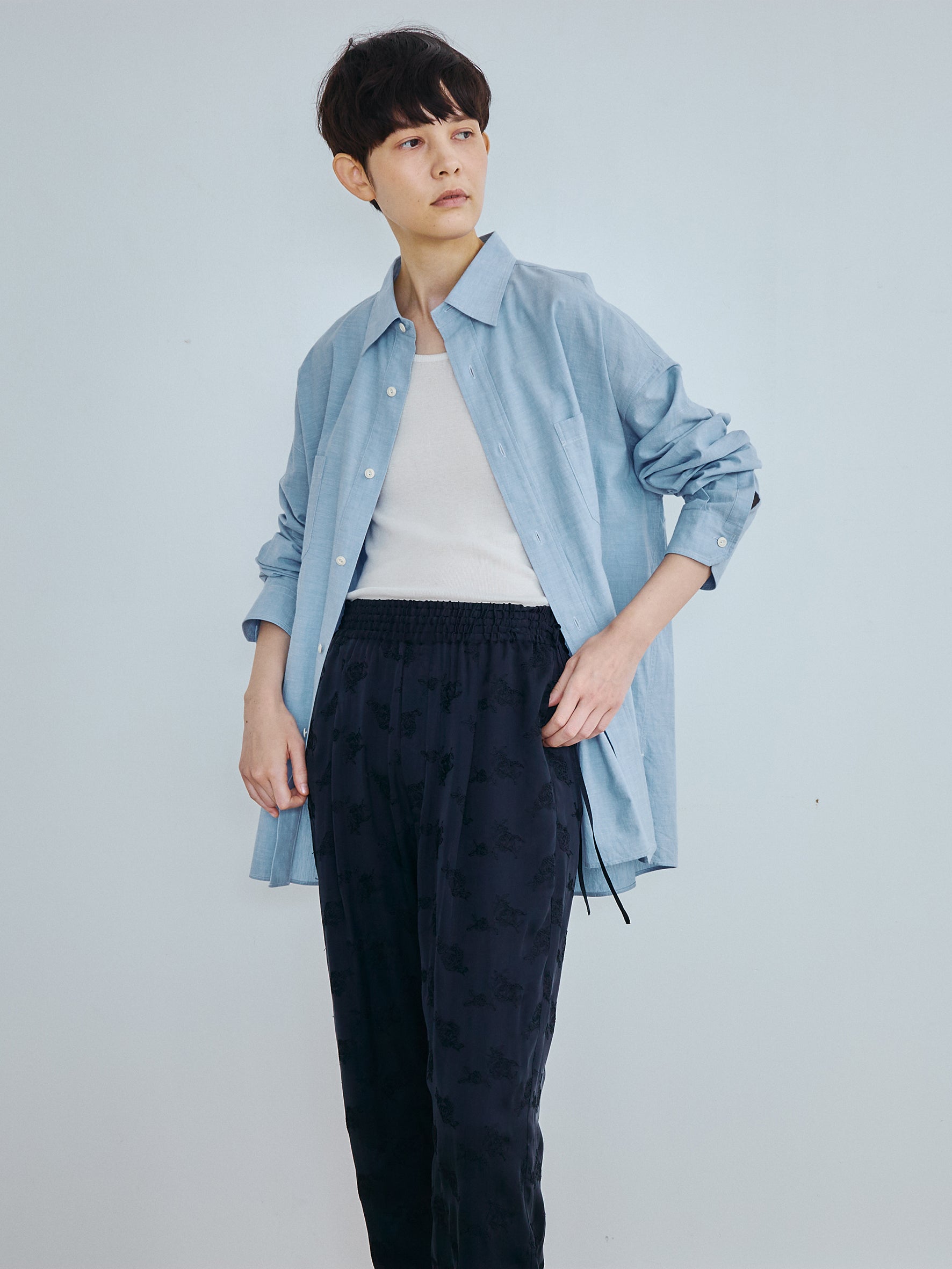 キュプラローズエンブロイダリーパンツ TBFS-103