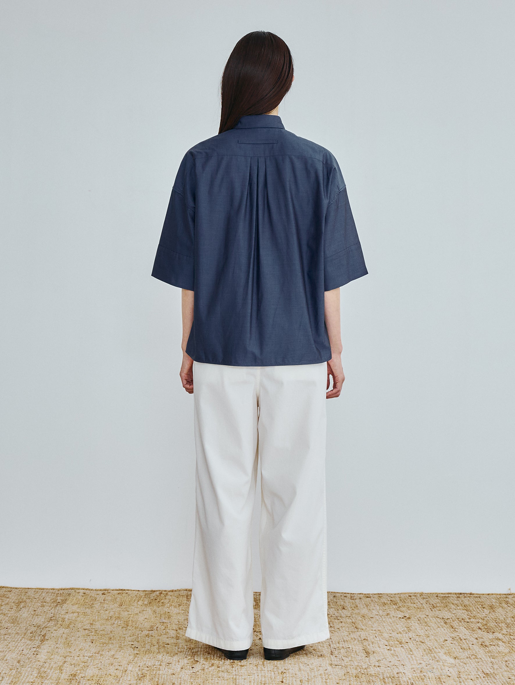 【予約商品】スクエア半袖ダブルカフスシャツ TBFS-003