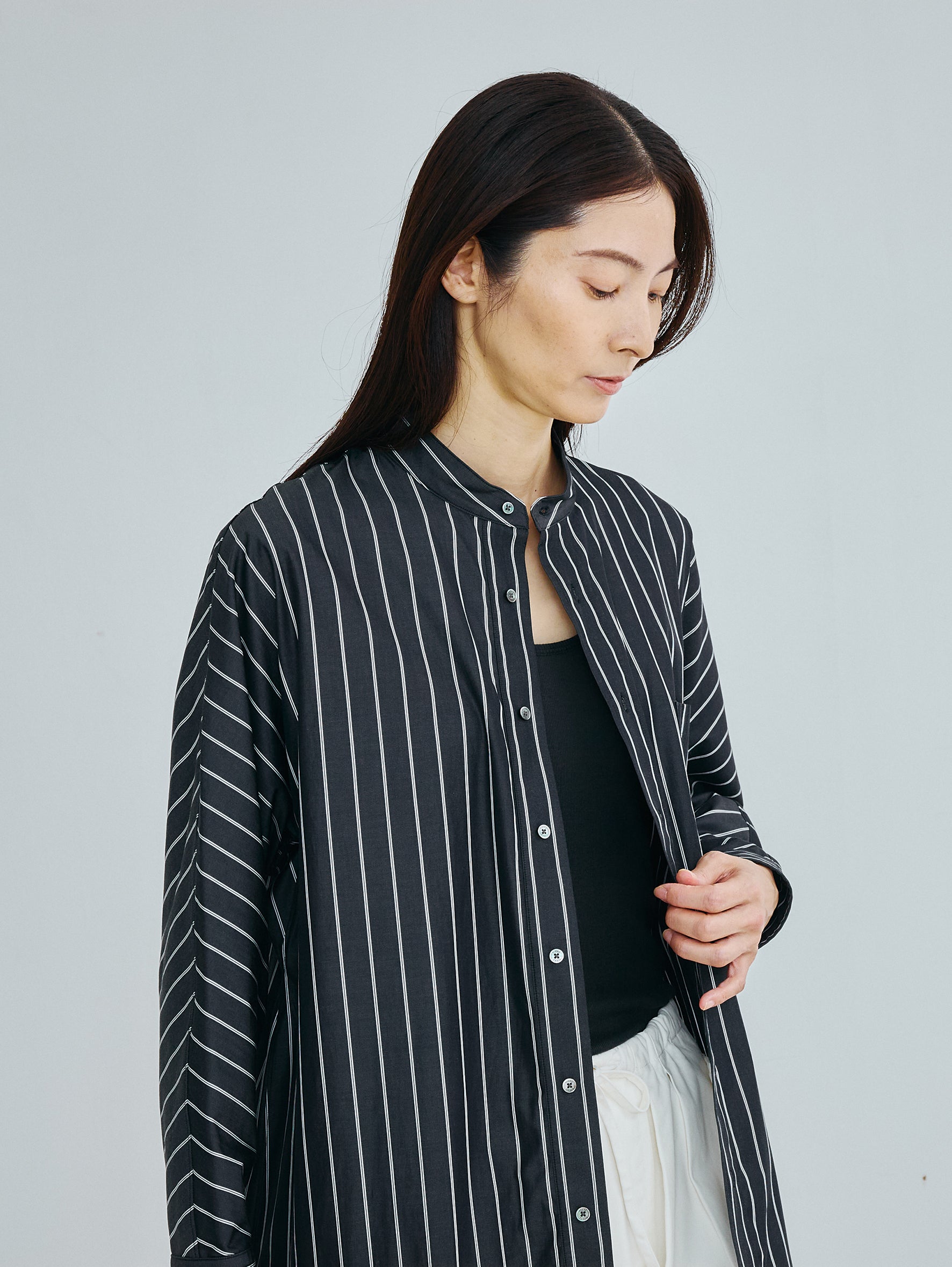 【予約商品】ノーカラーテントシャツ TBFS-005