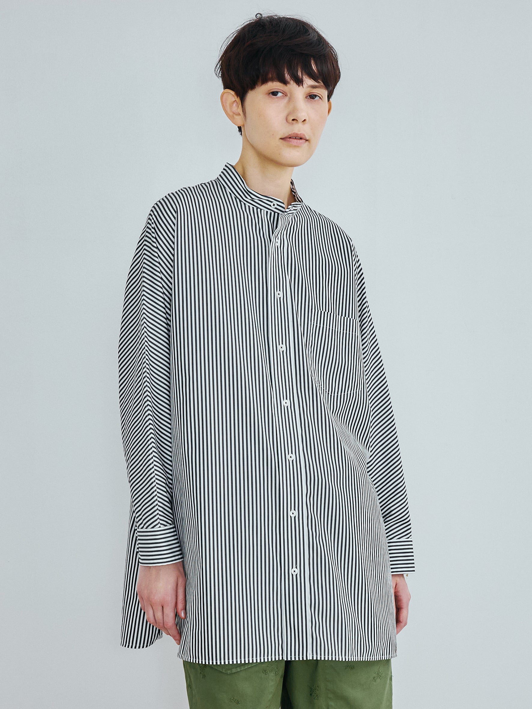 【予約商品】ノーカラーテントシャツ TBFS-005