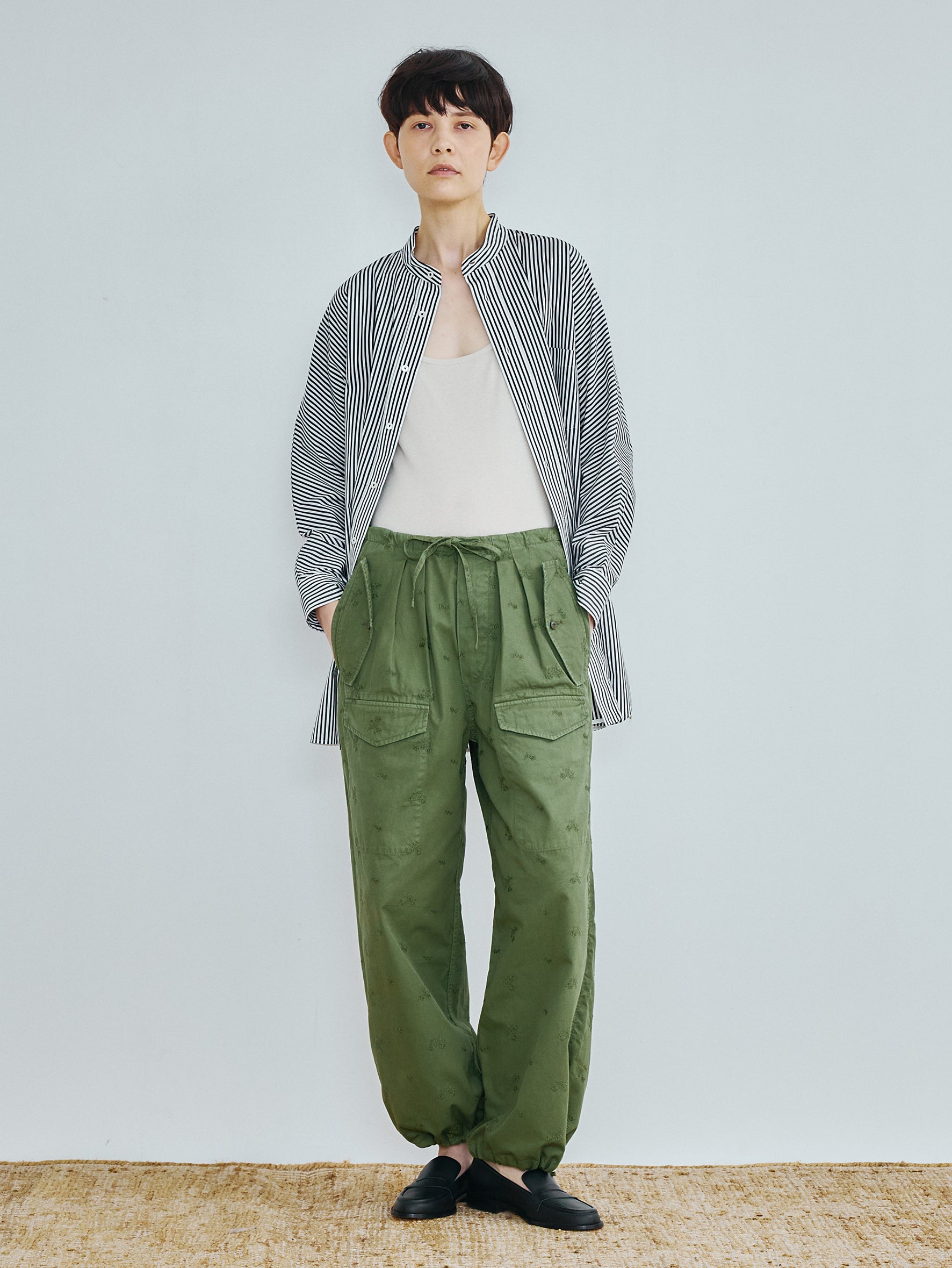 【予約商品】ノーカラーテントシャツ TBFS-005