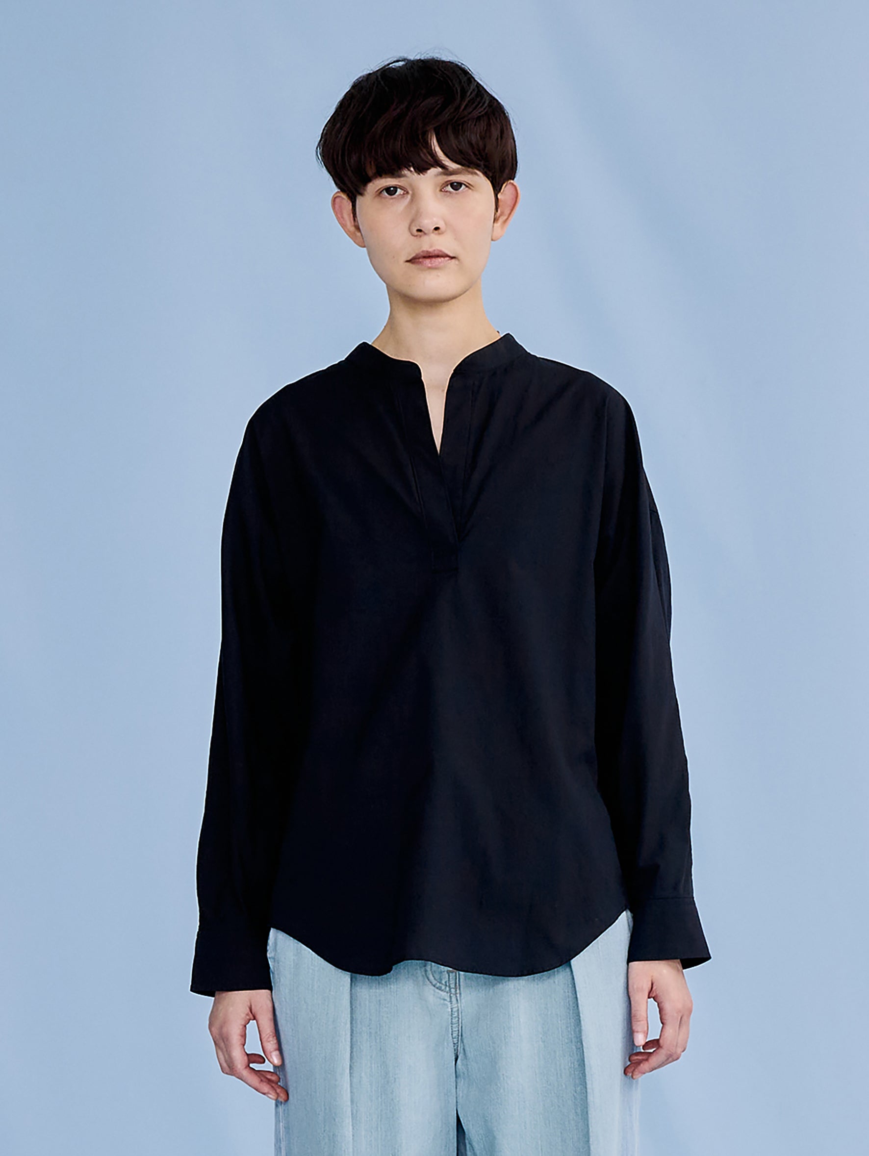 ノーカラースキッパーシャツ TBFS-015