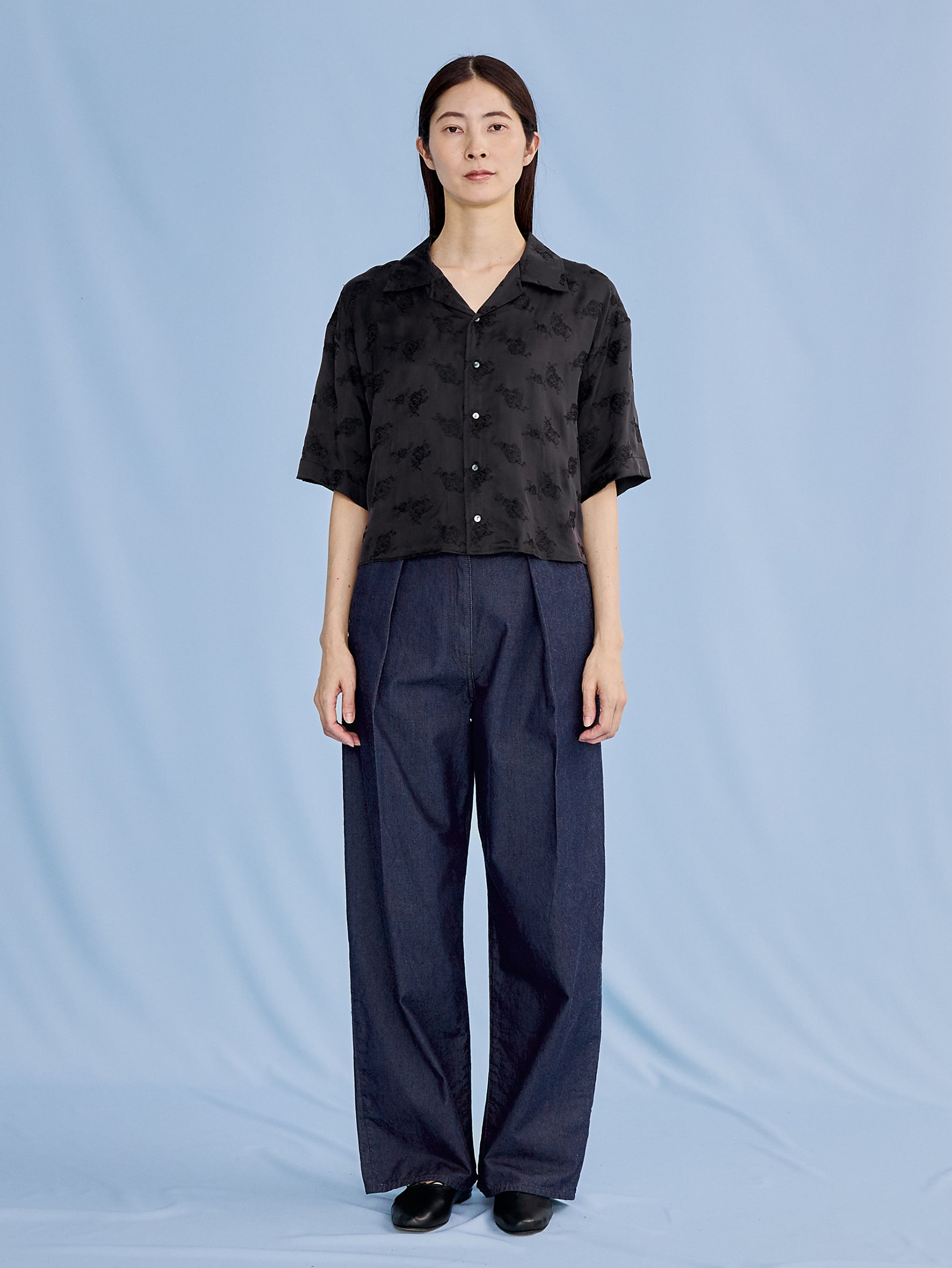 キュプラローズエンブロイダリーシャツ TBFS-102