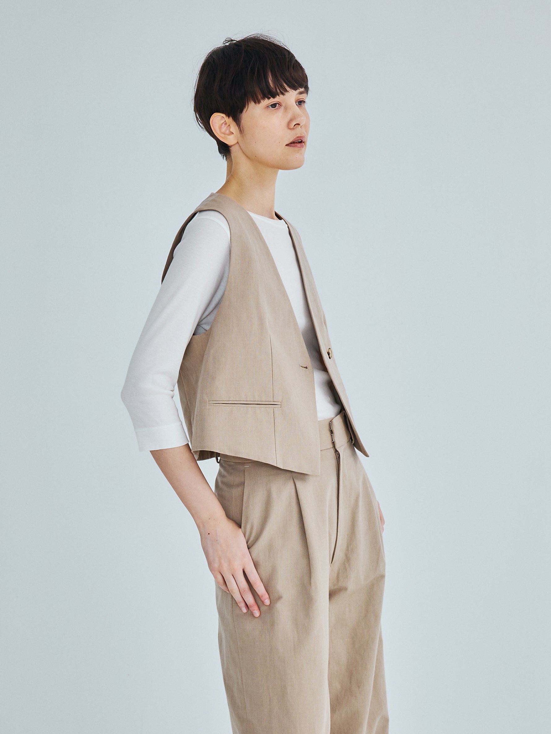 コットンシルクラミーベスト TBFS-141