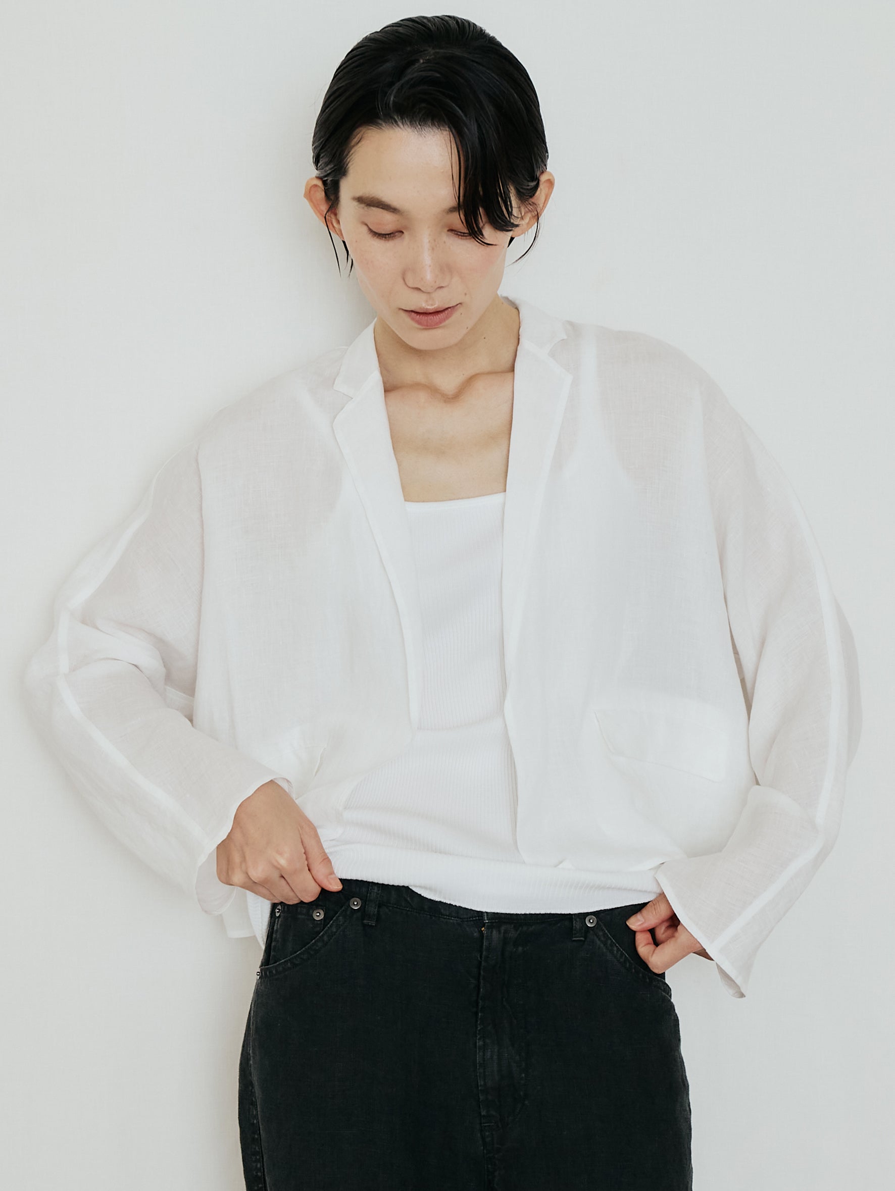 【予約商品】スーピマテレコスクエアキャミソール TBFS-461