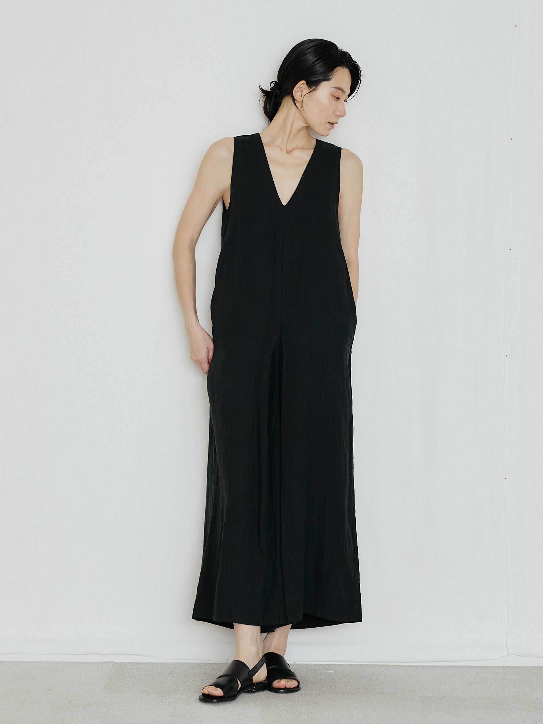 【予約商品】リネンノースリーブコンビネゾン TBFS-415