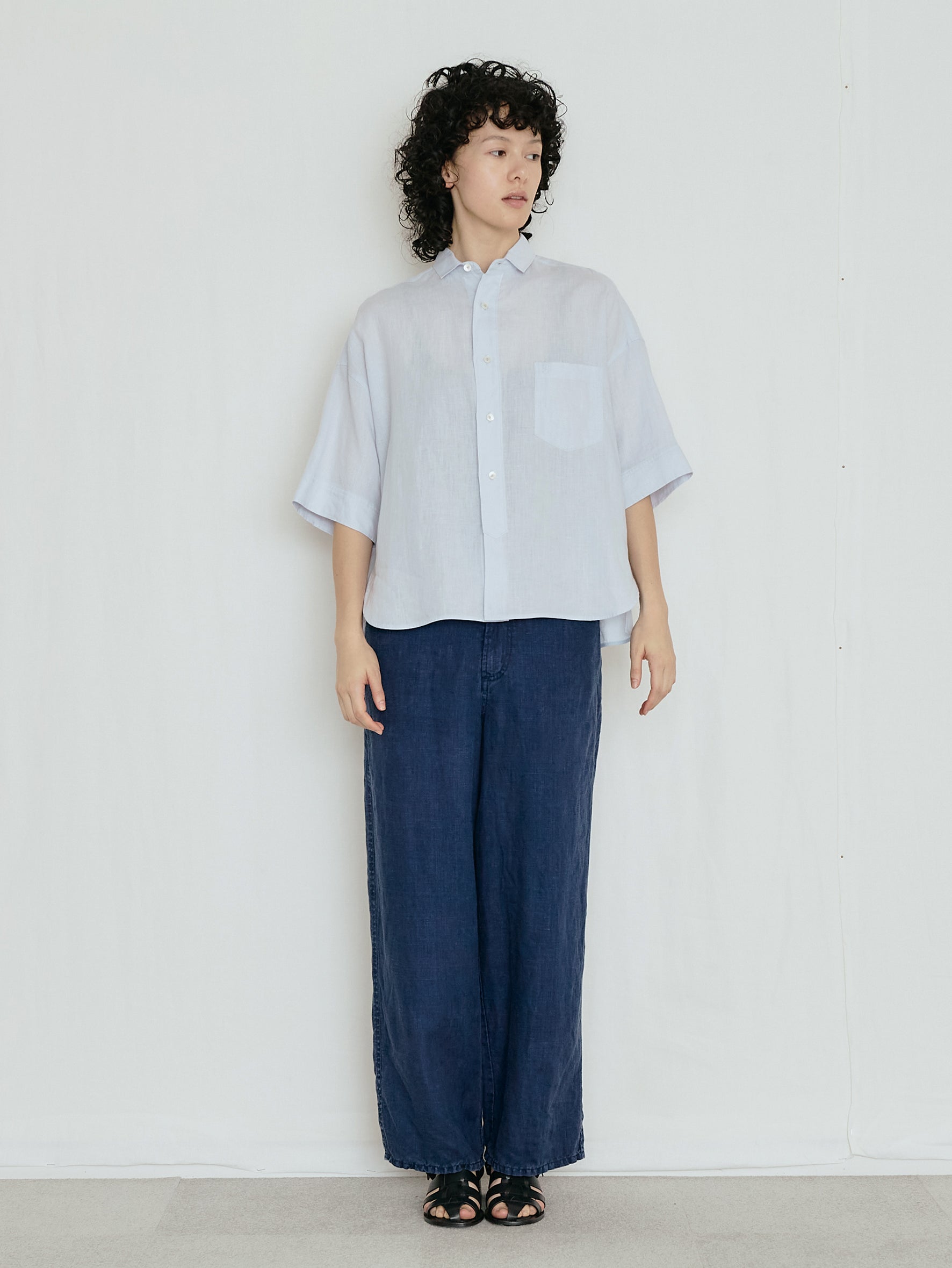 【予約商品】リネン半袖シャツ TBFS-404