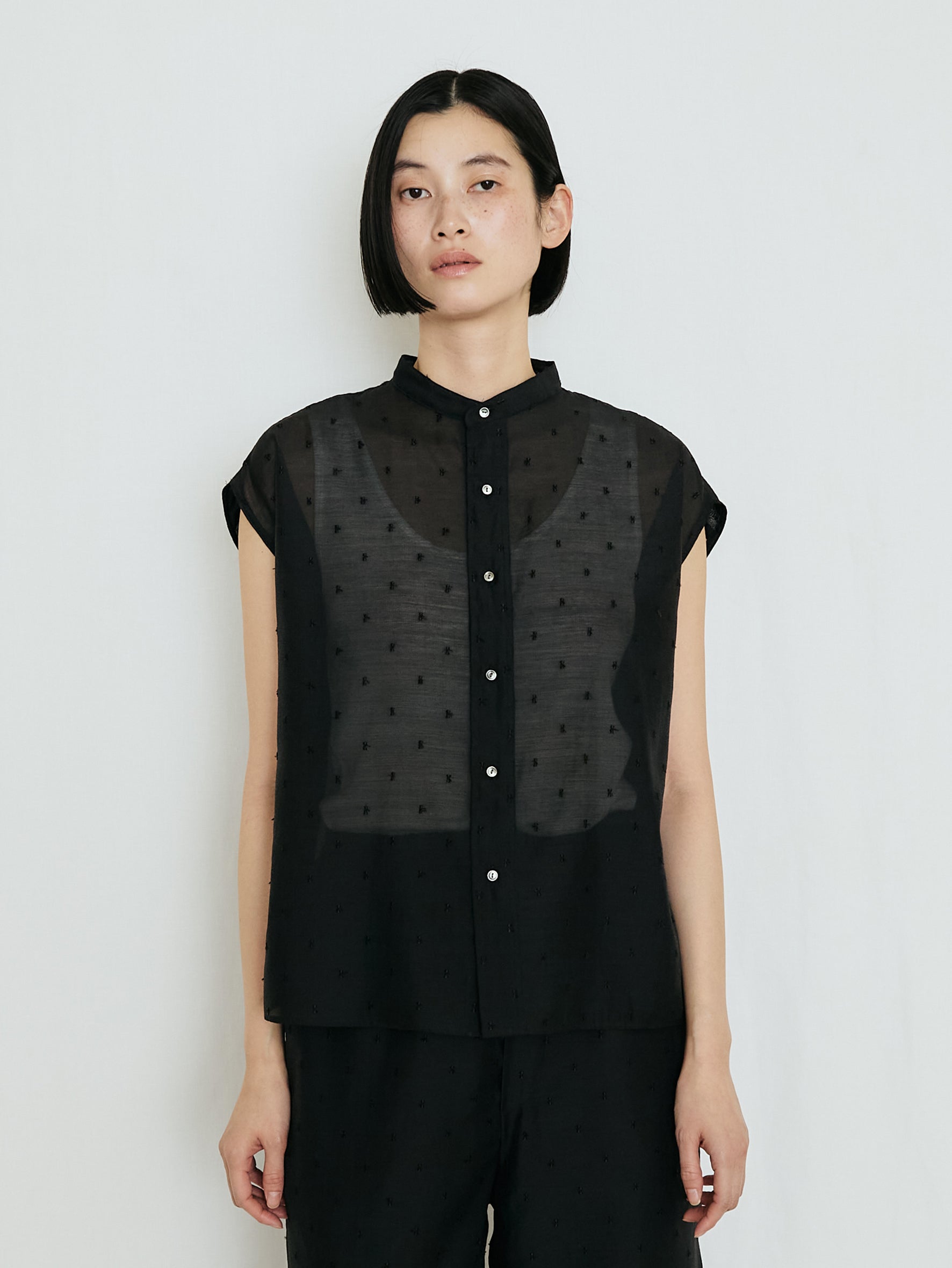 ドットエンブロイダリーフレンチシャツ TBFS-441