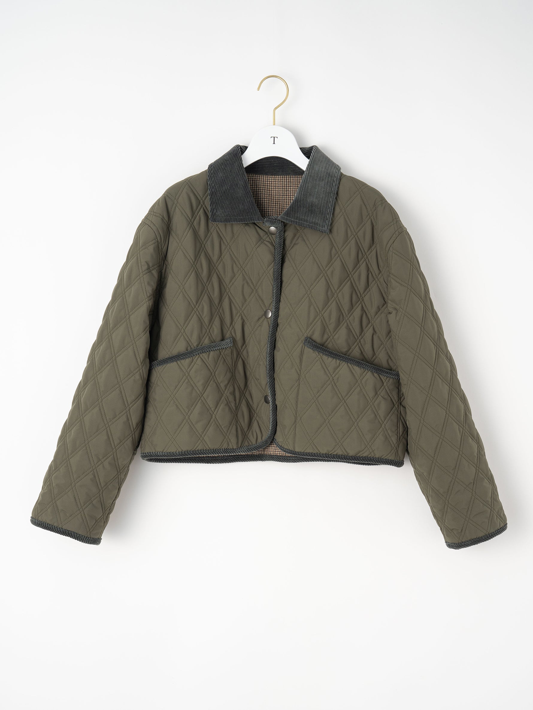 リバーシブルキルティングショートジャケット/TBEA-031