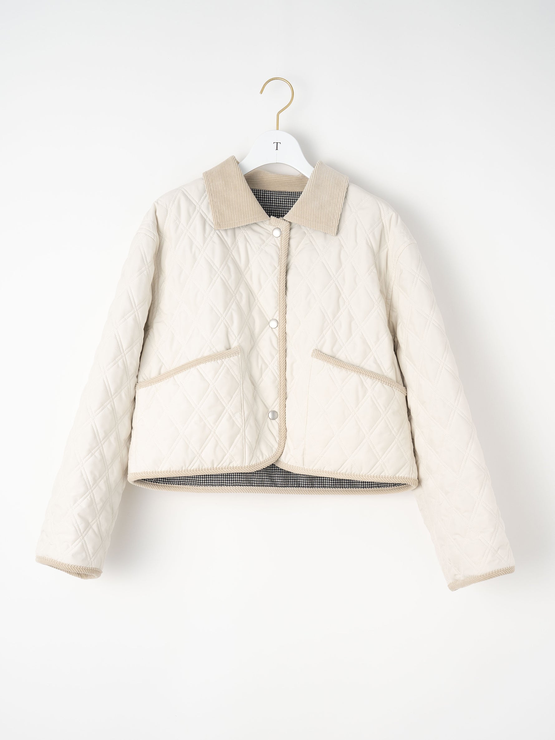 リバーシブルキルティングショートジャケット/TBEA-031