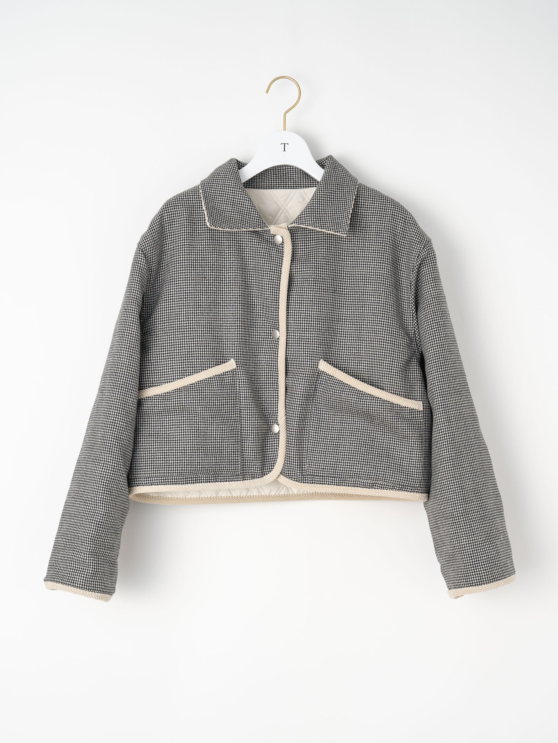 リバーシブルキルティングショートジャケット/TBEA-031