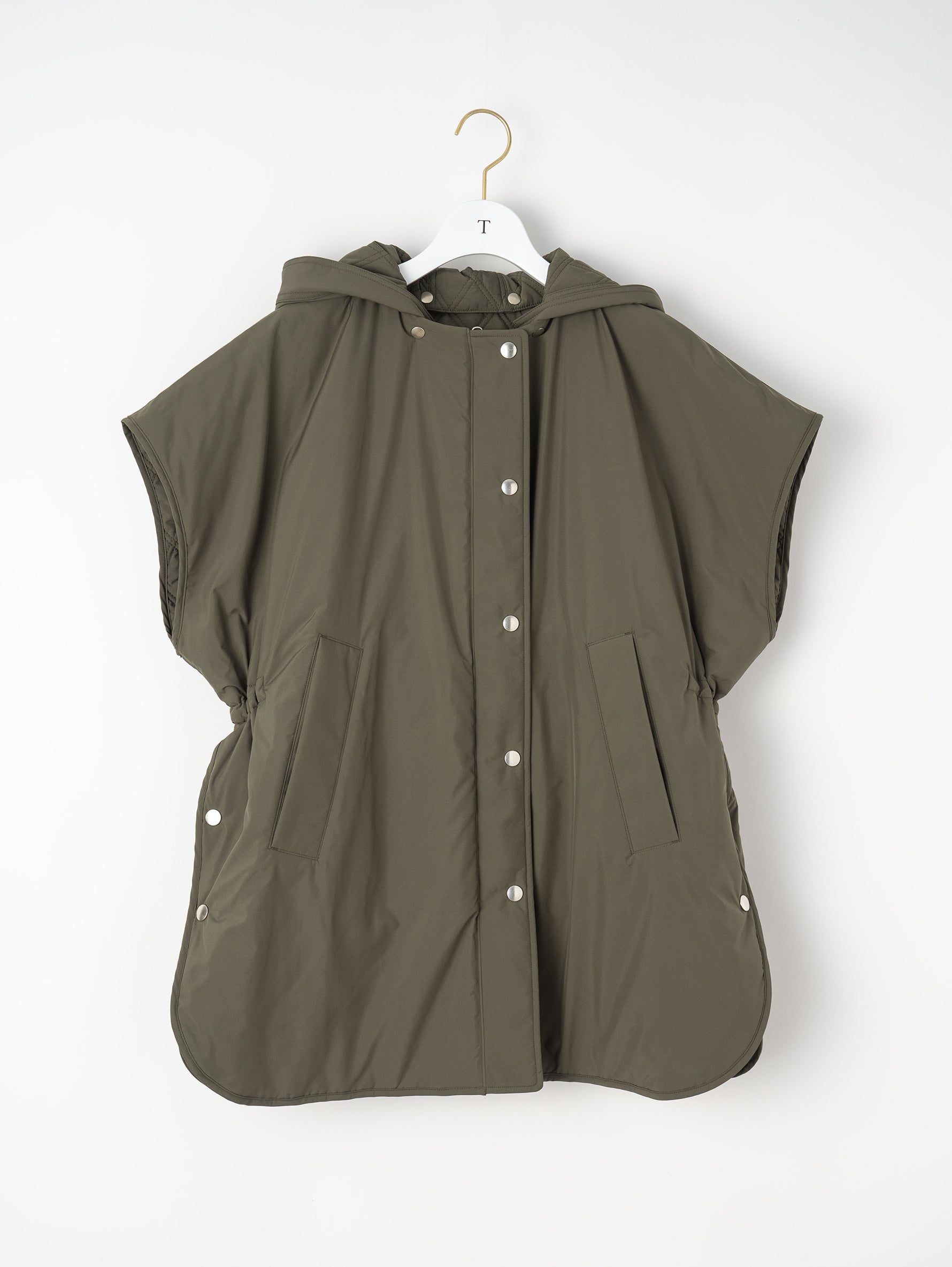 リバーシブルキルティングポンチョ/TBEA-032