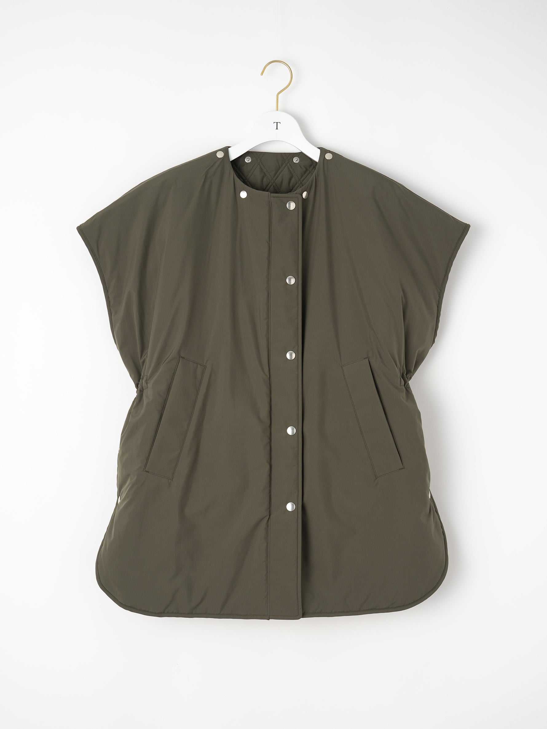 リバーシブルキルティングポンチョ/TBEA-032