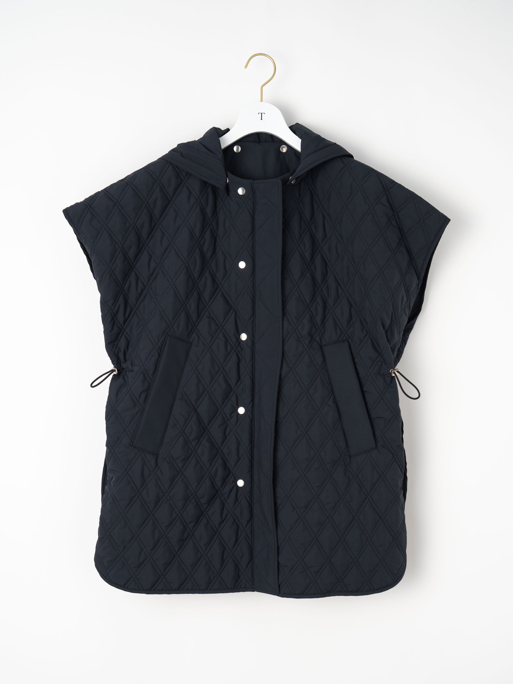 リバーシブルキルティングポンチョ/TBEA-032