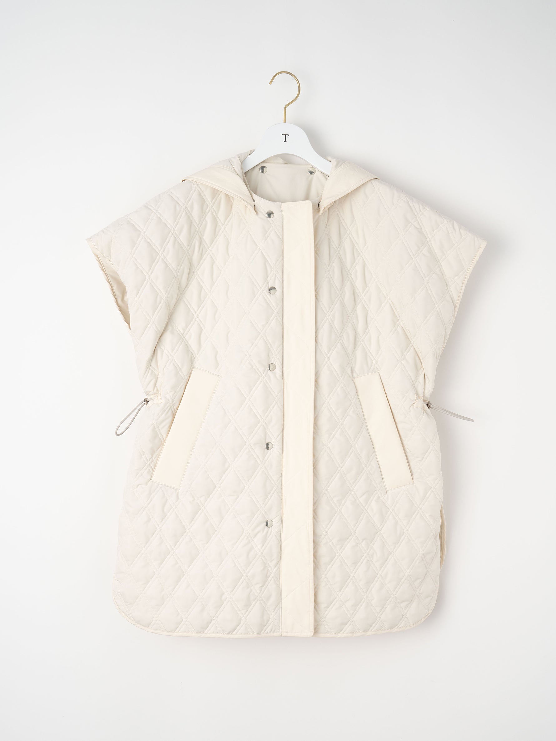 リバーシブルキルティングポンチョ/TBEA-032