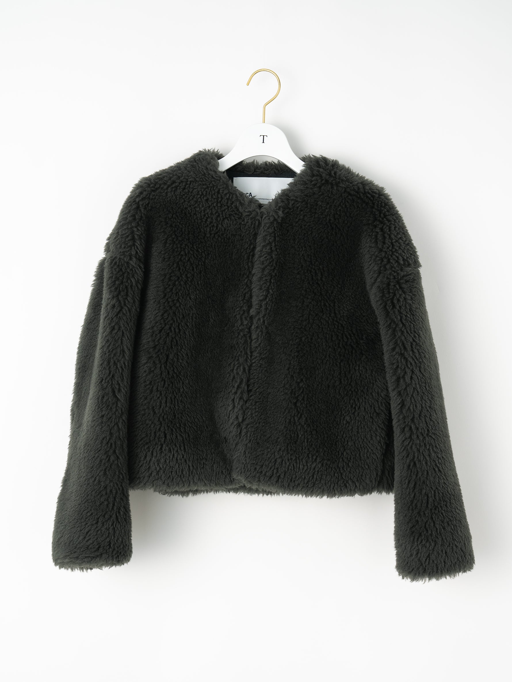 ウールファーショートコート/TBEA-082