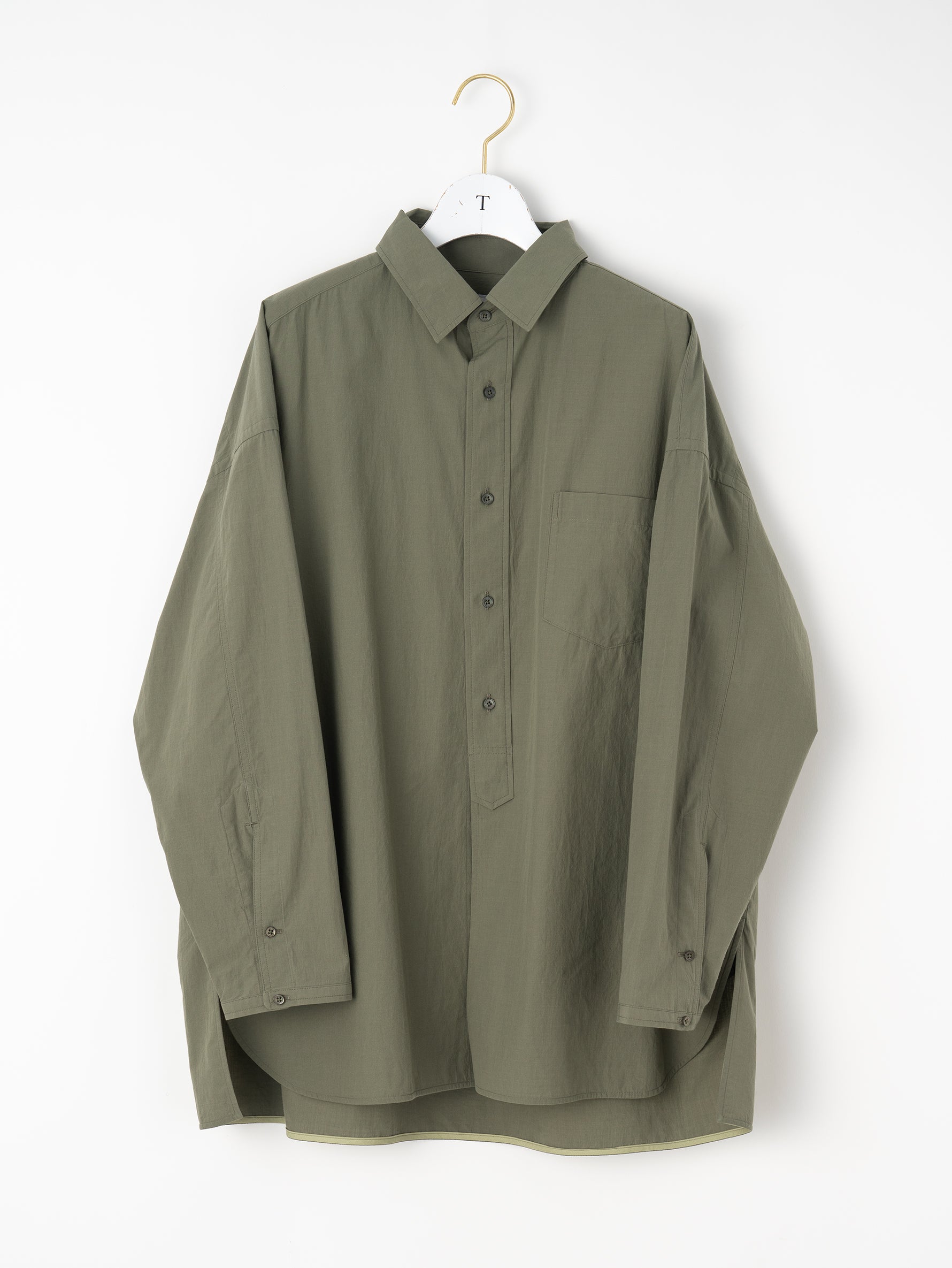 ハーブスクエアビッグシャツブルゾンuni/TBEA-113