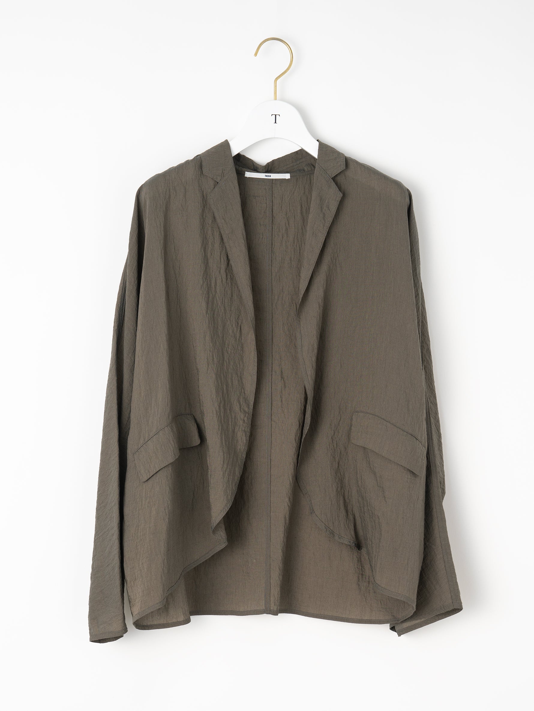 TICCA完売カラーセルロースシルクジャケットTBEA-122¥29,700 セルロースシルクジャケット/TBEA-122