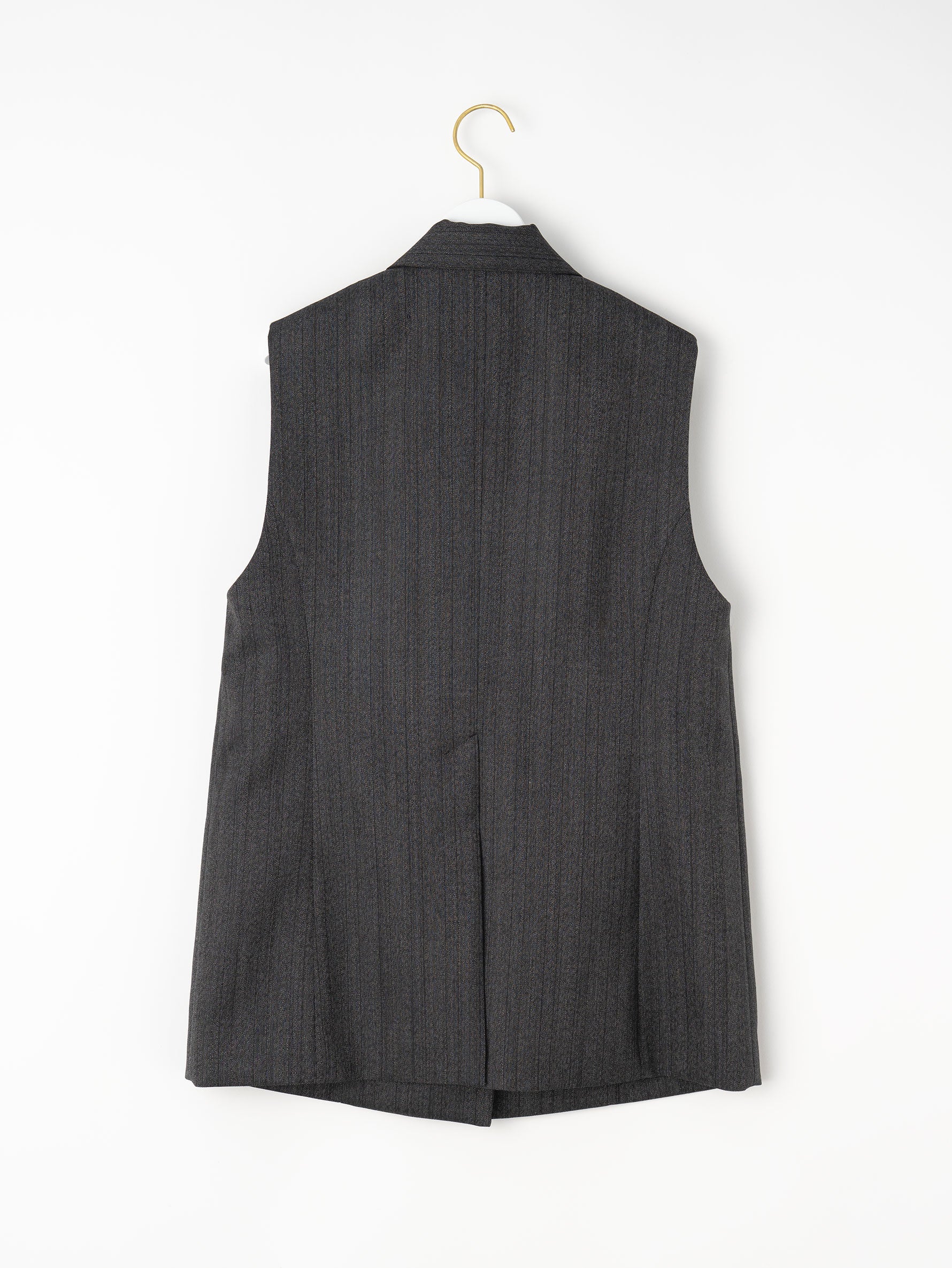 ウールヘリンボーンベスト/TBEA-211