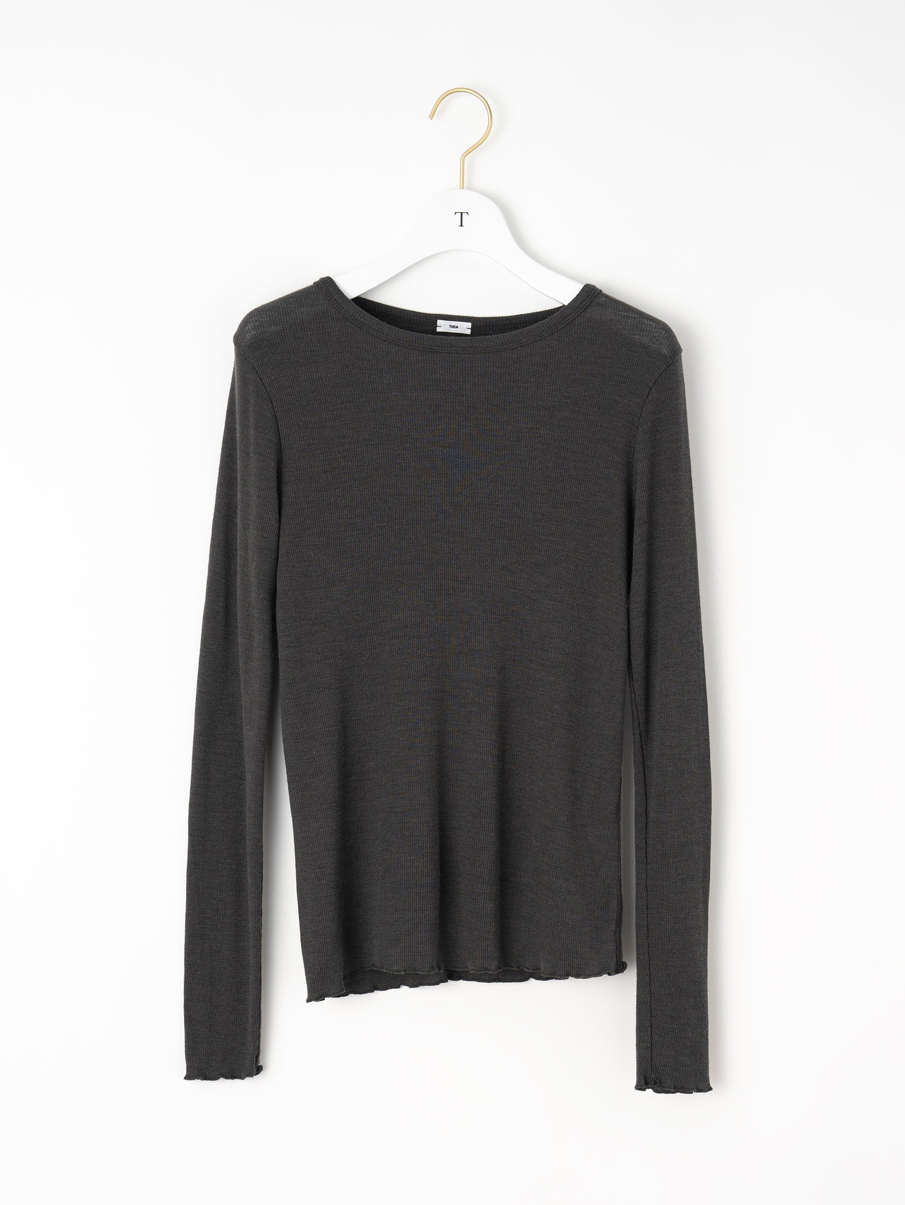 ウールシルククルーネックプルオーバー/TBEA-292