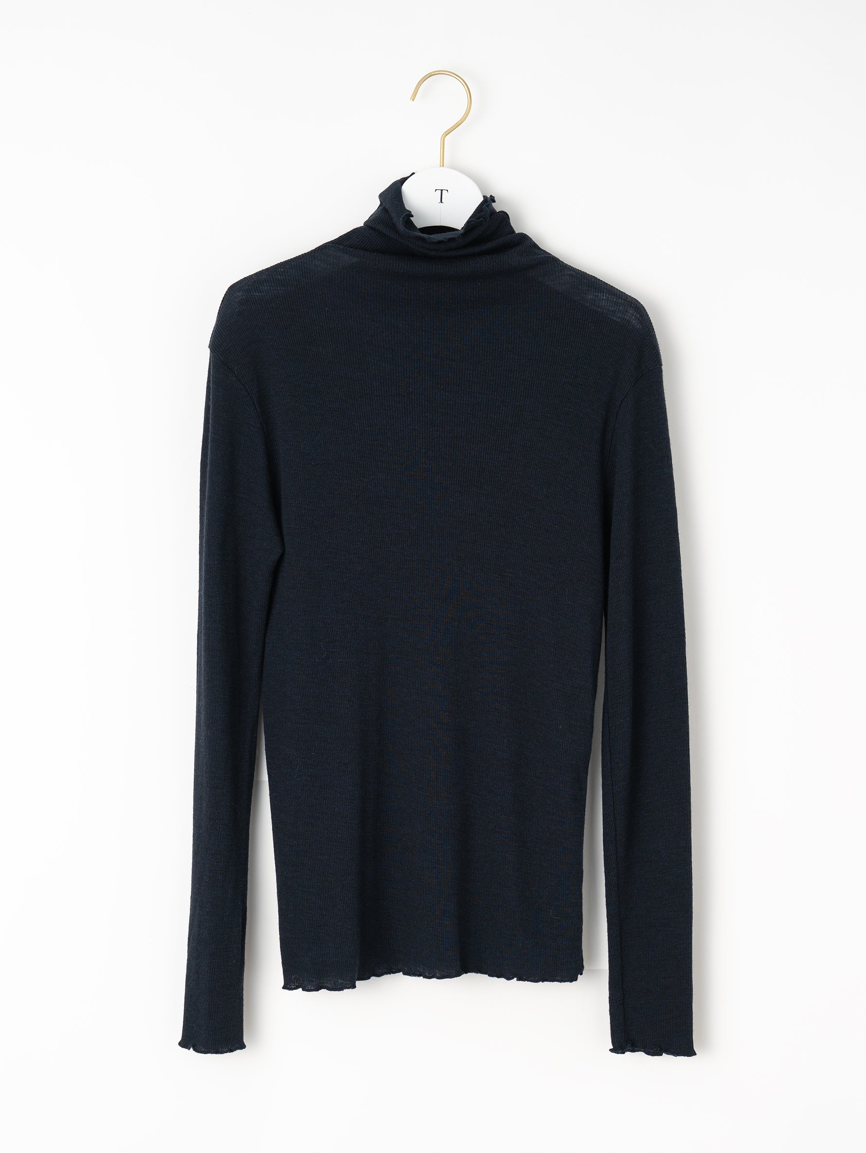 ウールシルクボトルネックプルオーバー/TBEA-293