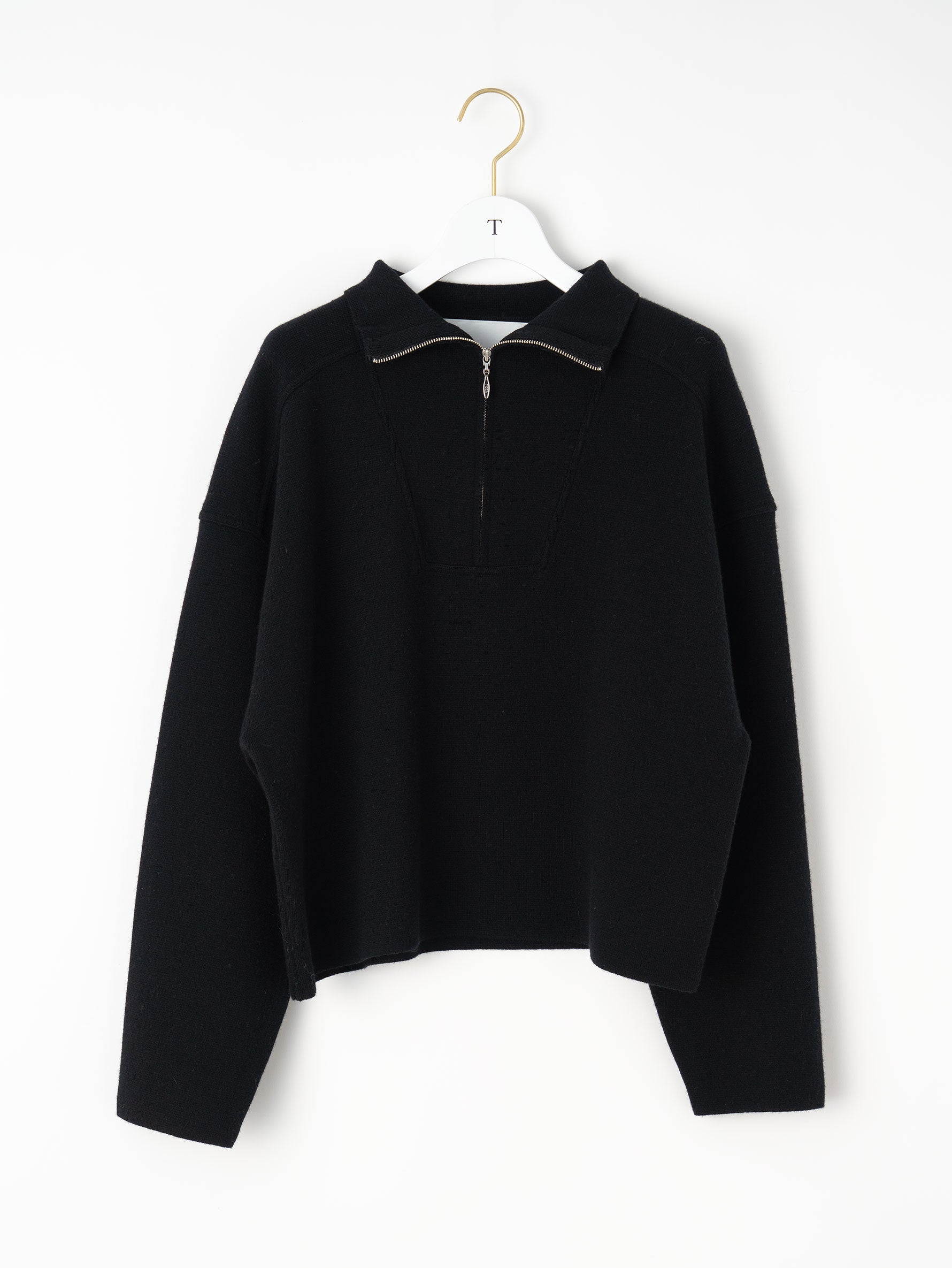 ミラノリブハーフジッププルオーバー/TBEA-321