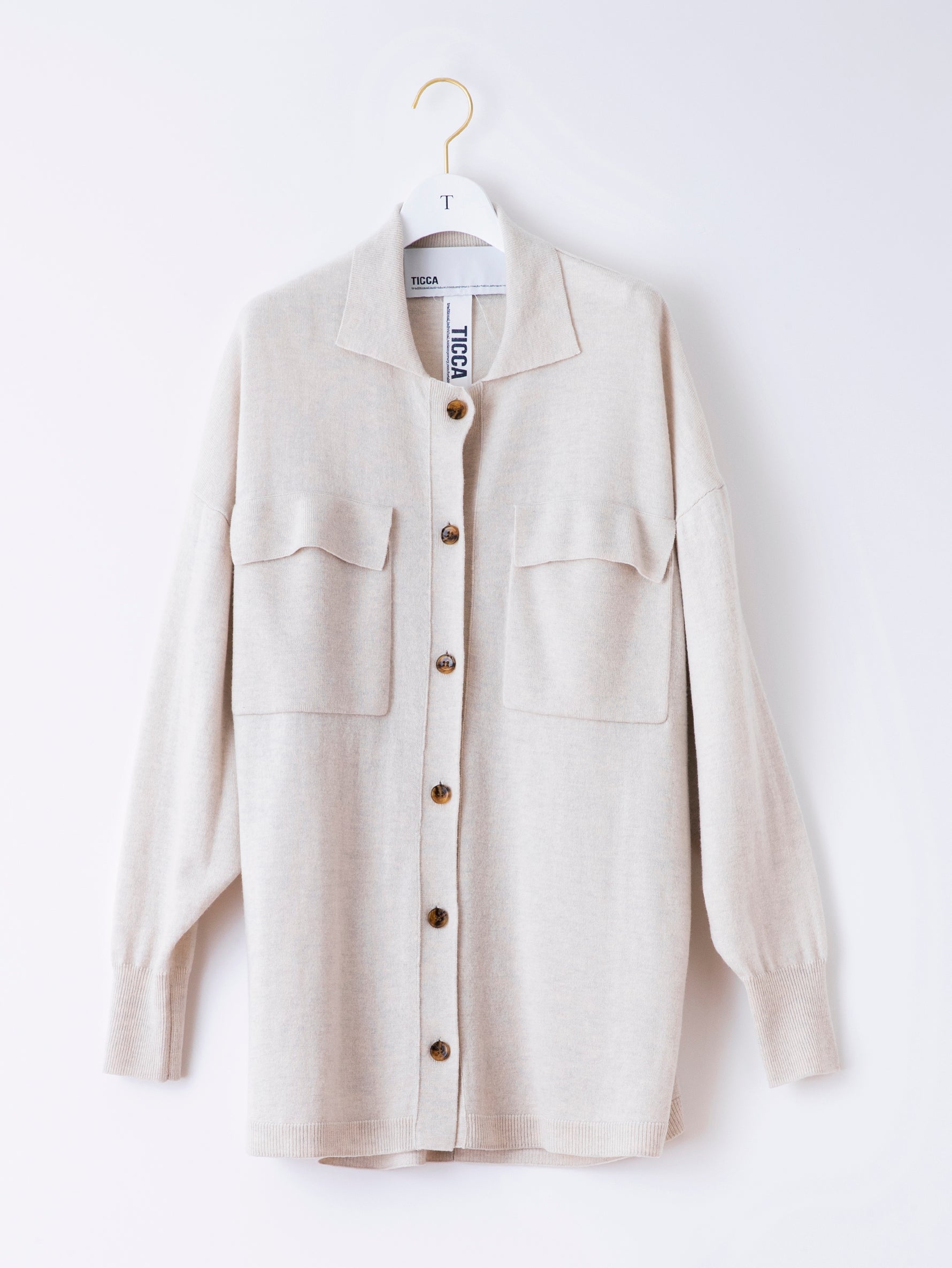 ニットシャツブルゾン/TBBA-242