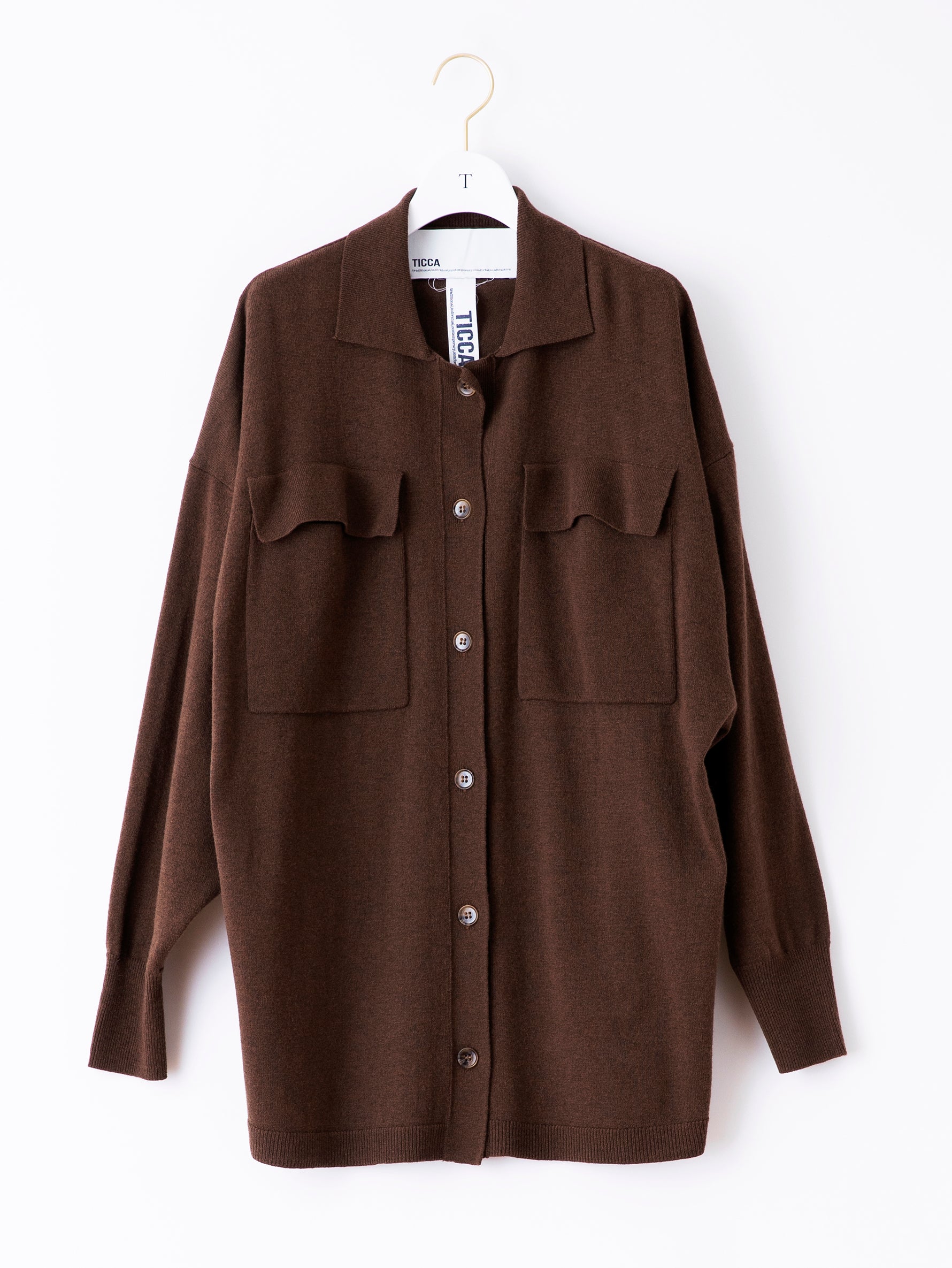 ニットシャツブルゾン/TBBA-242