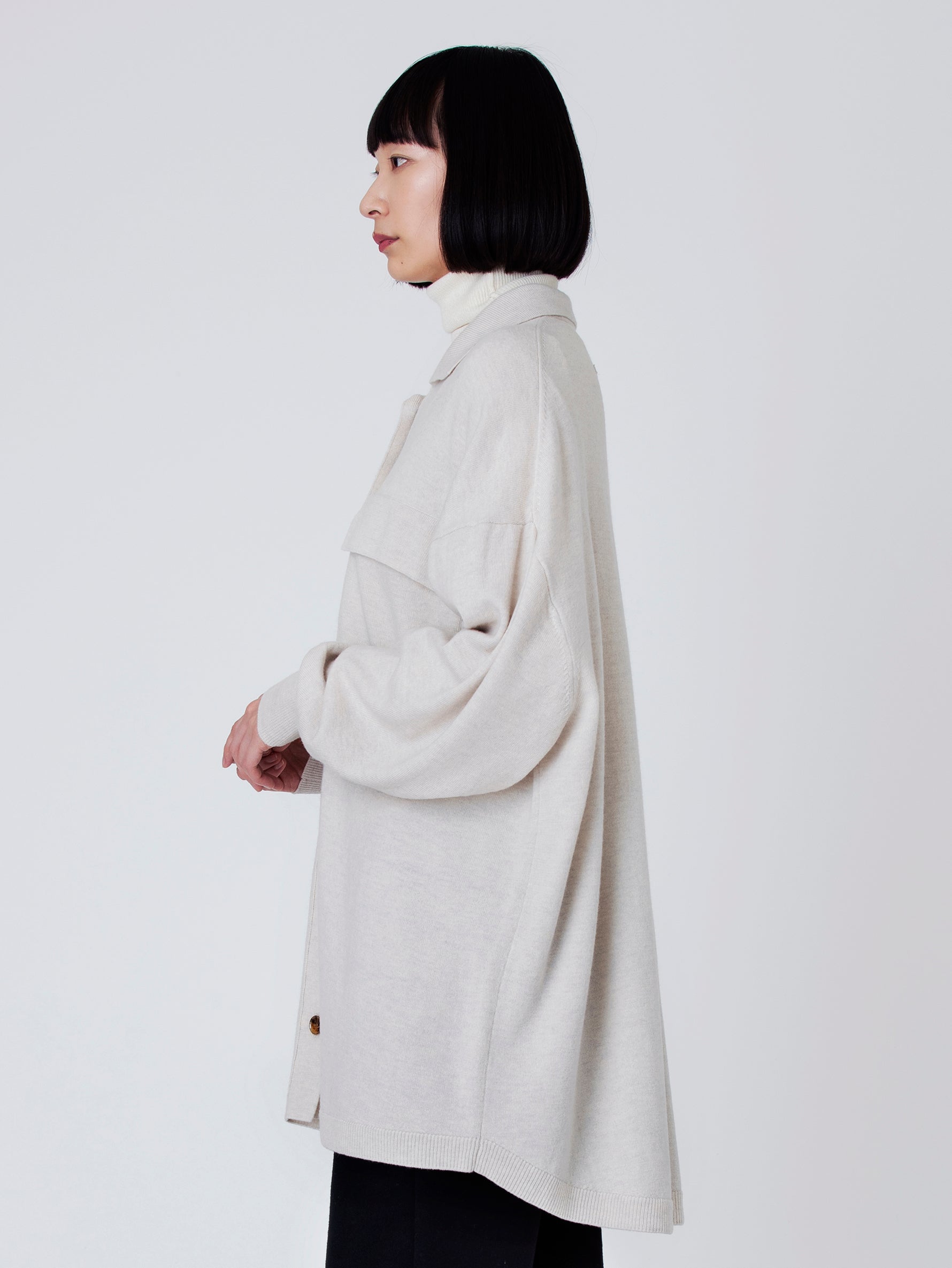 ニットシャツブルゾン/TBBA-242