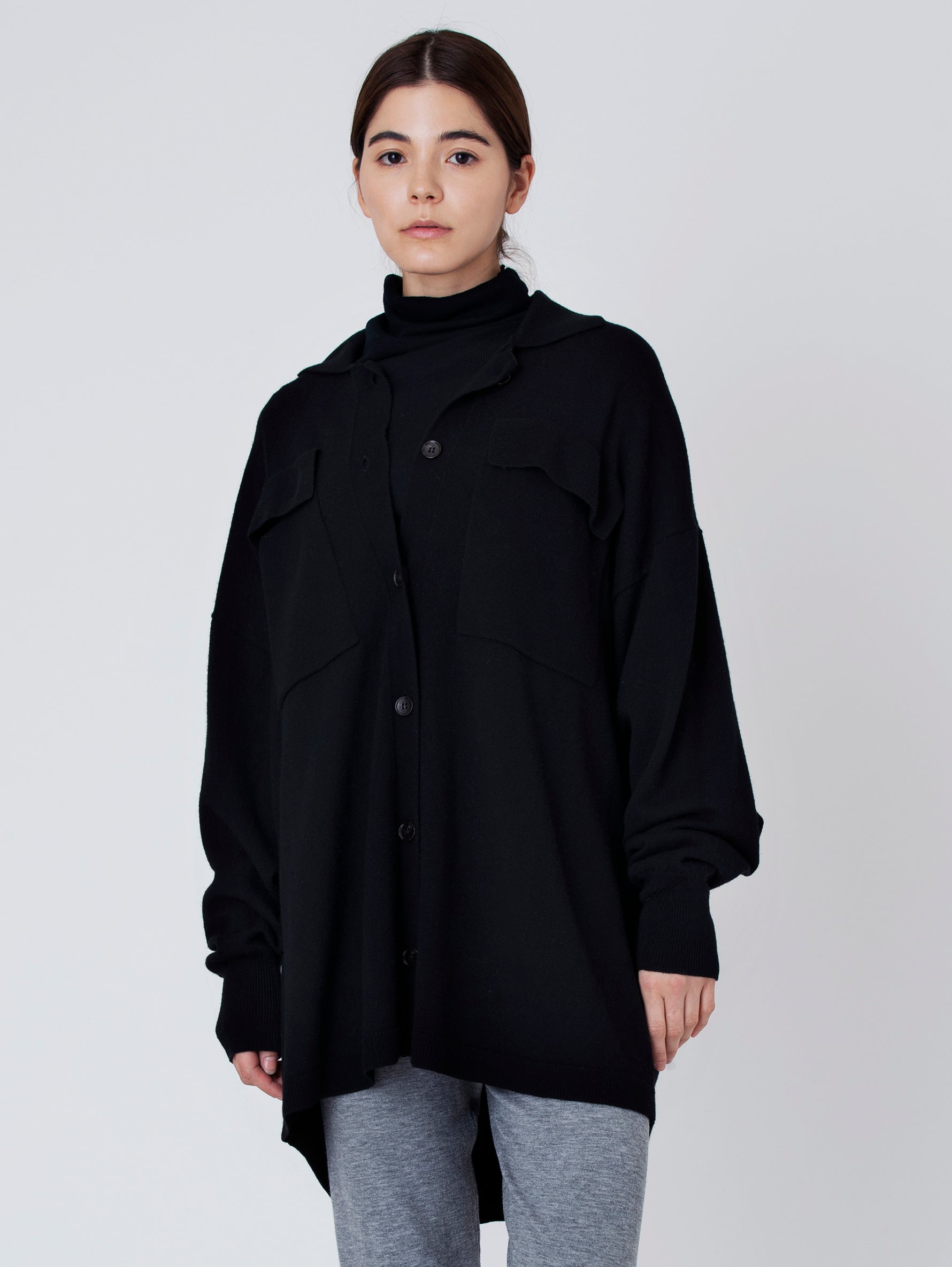 ニットシャツブルゾン/TBBA-242