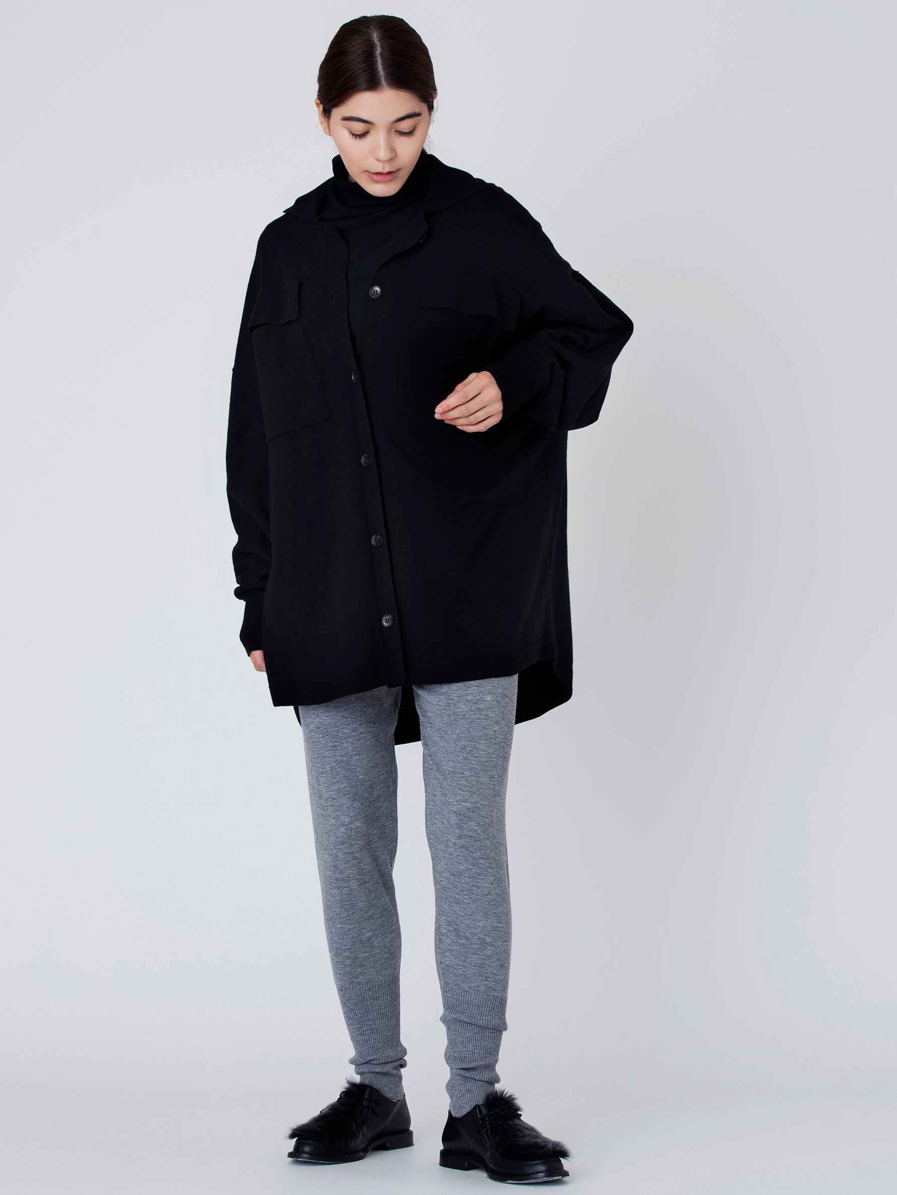 ニットシャツブルゾン/TBBA-242