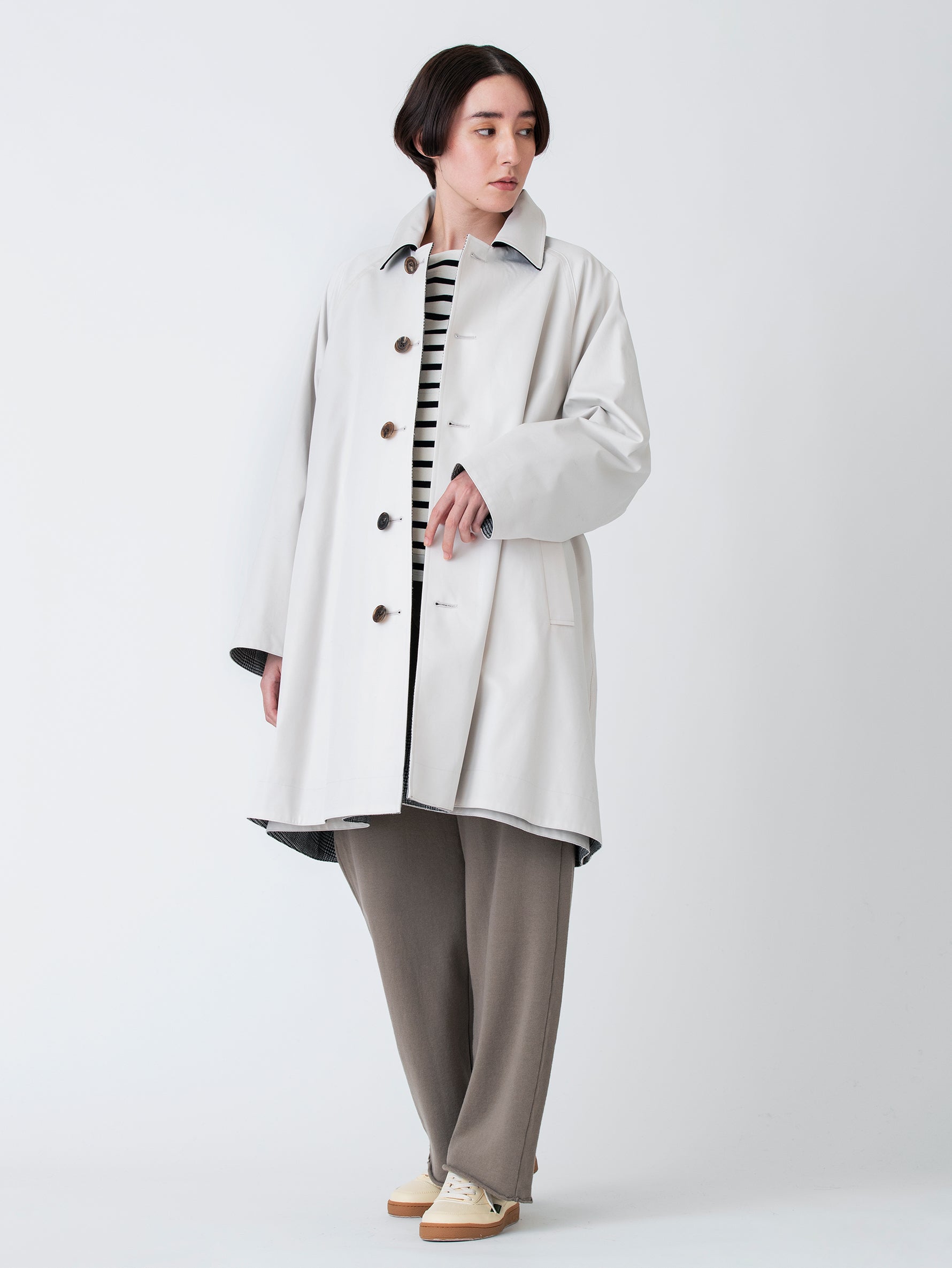 別注リバーシブルステンカラーショートコート/TBBA-004