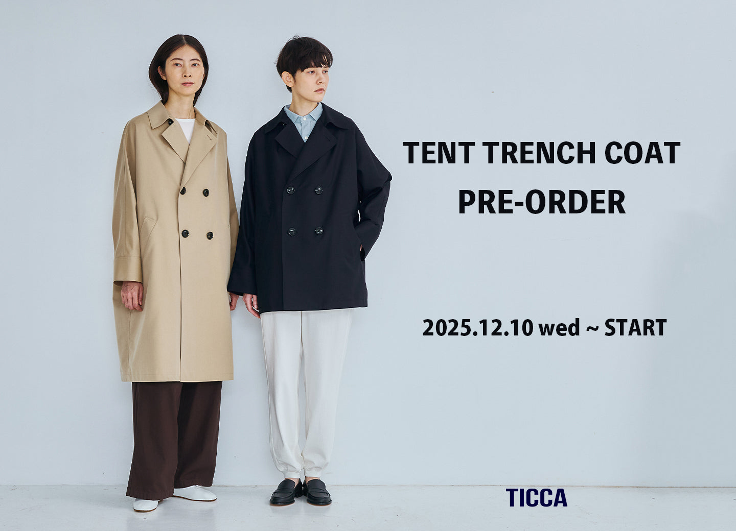 26SS「TENT TRENCH COAT」PRE-ORDER START!
