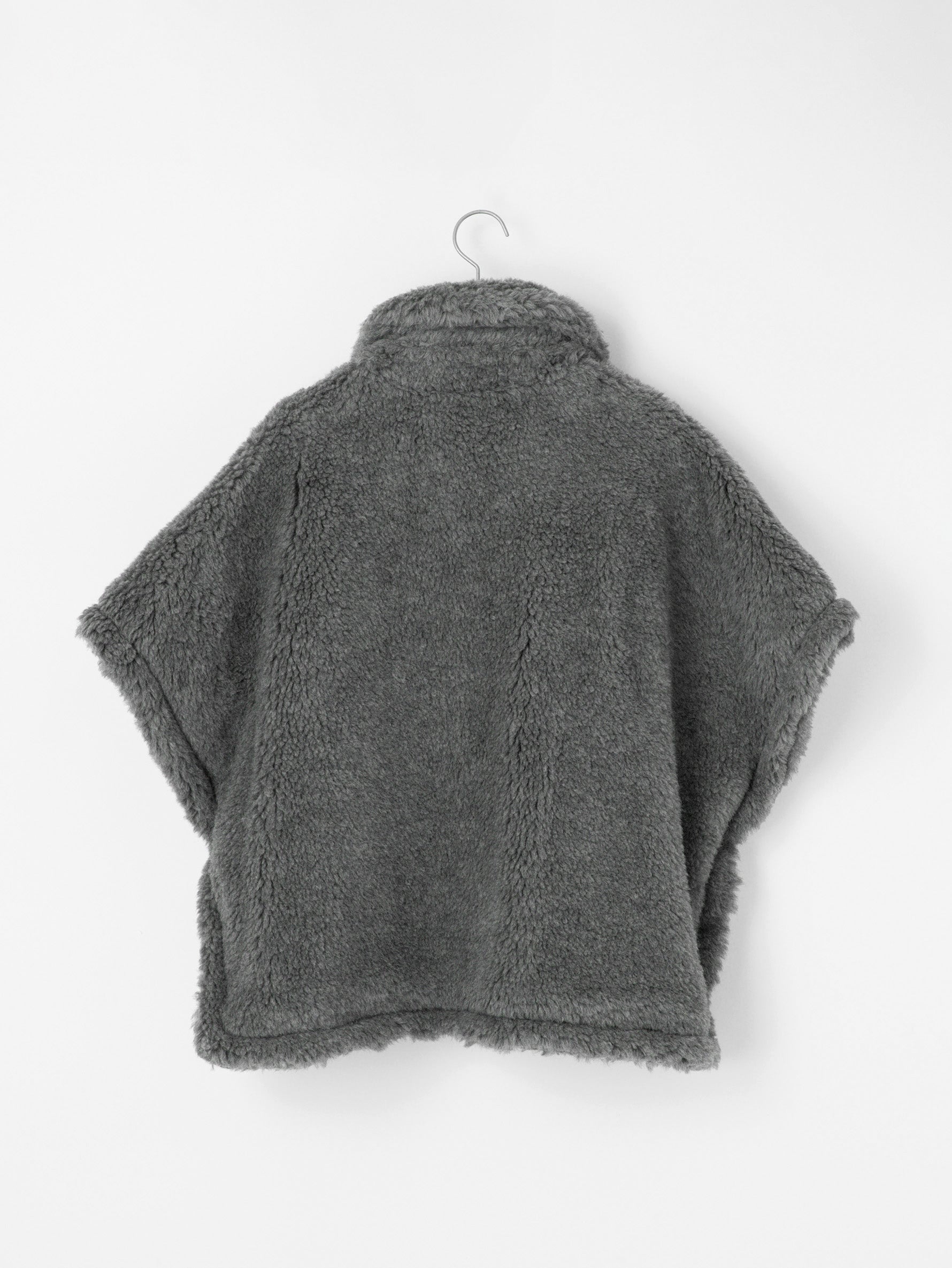 TICCA ウールファーポンチョ・グレー ウールファーポンチョ/TBCA-043