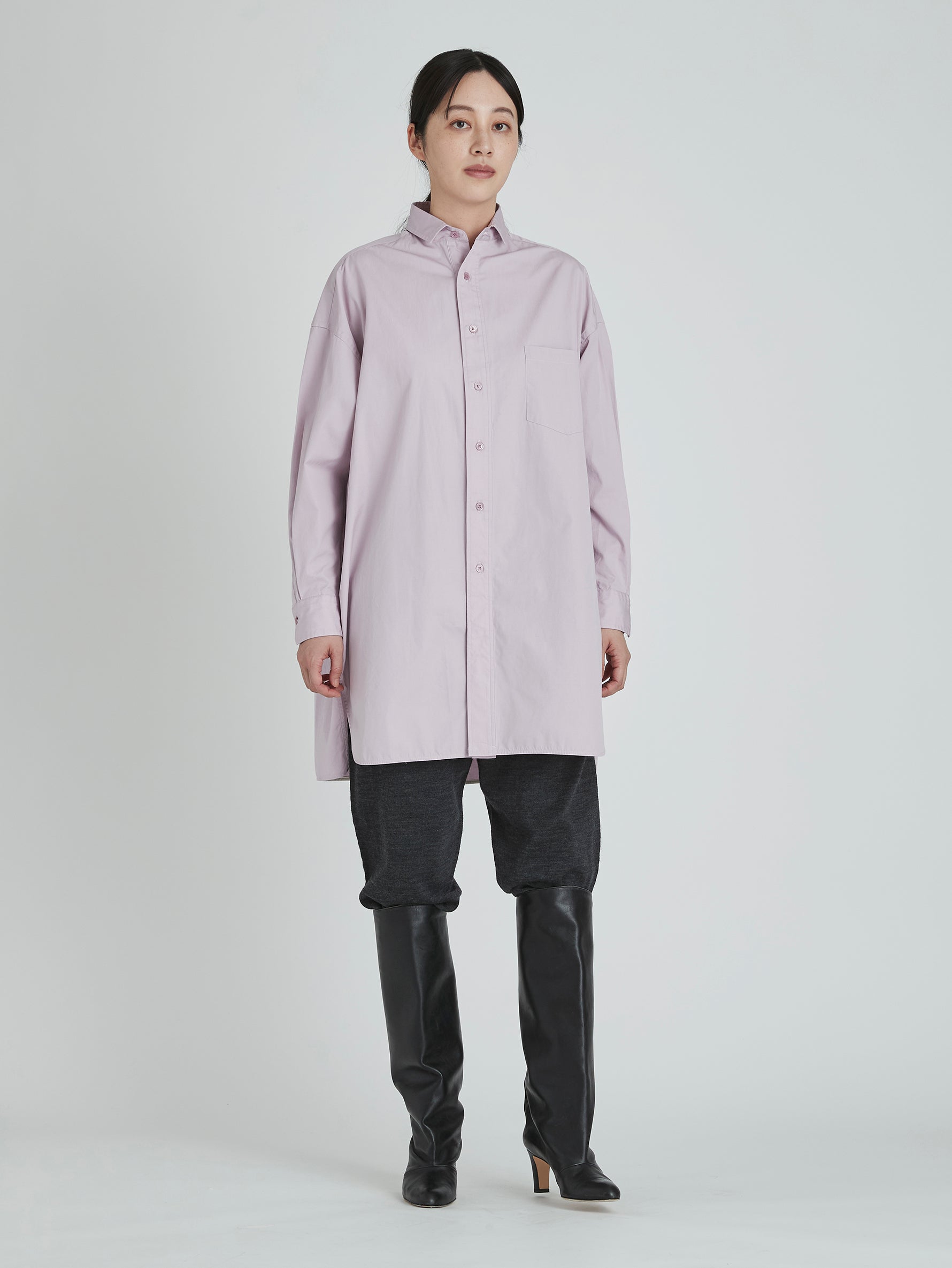 スリットチュニックシャツwash/TBCA-114