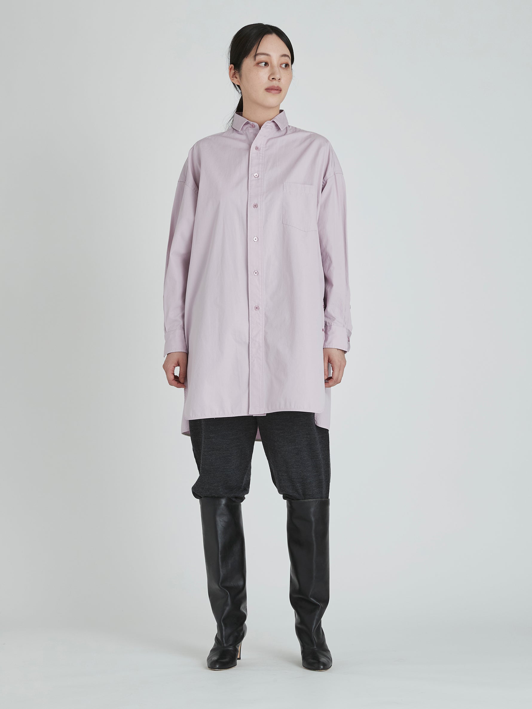 スリットチュニックシャツwash/TBCA-114