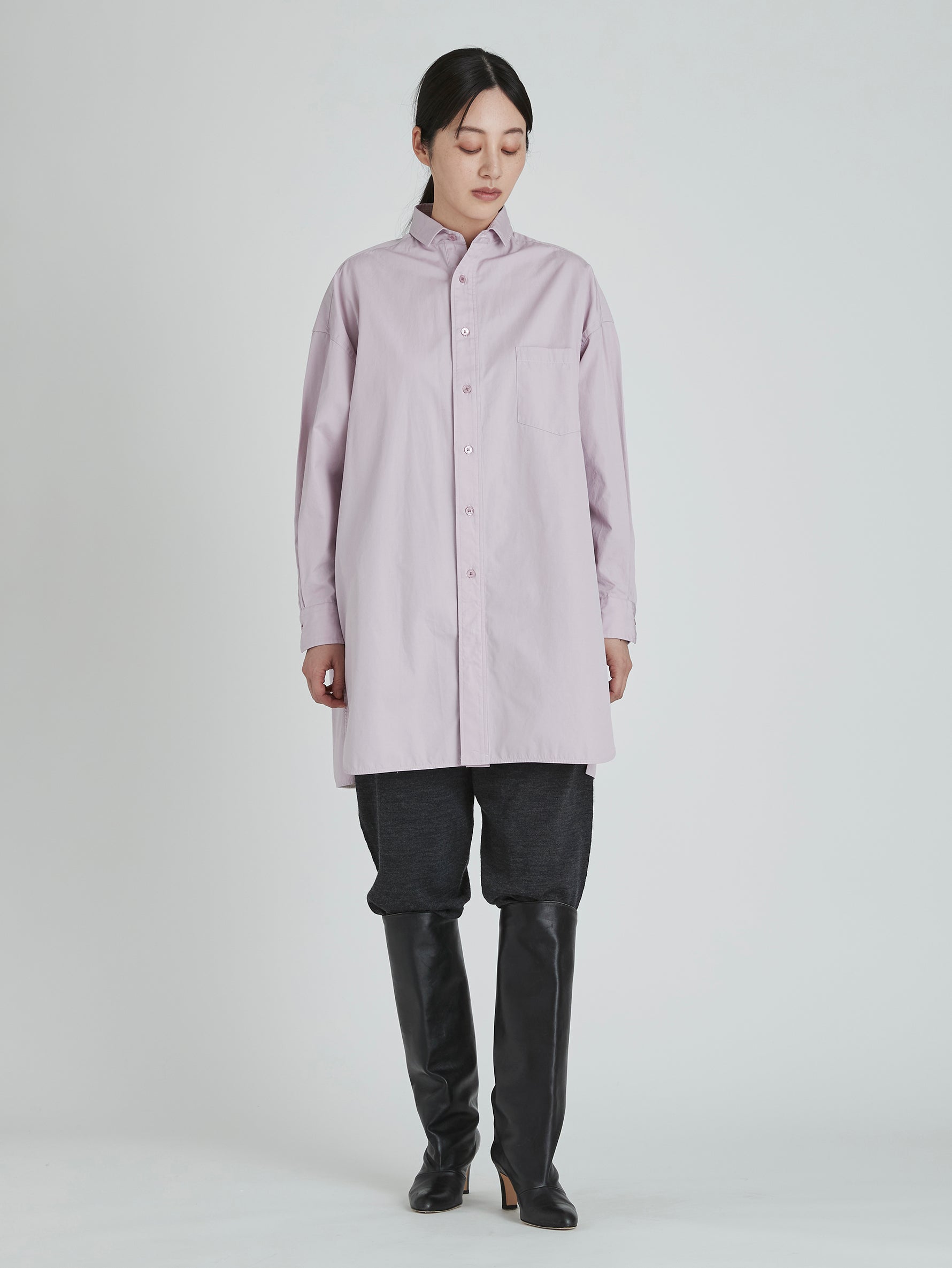 スリットチュニックシャツwash/TBCA-114