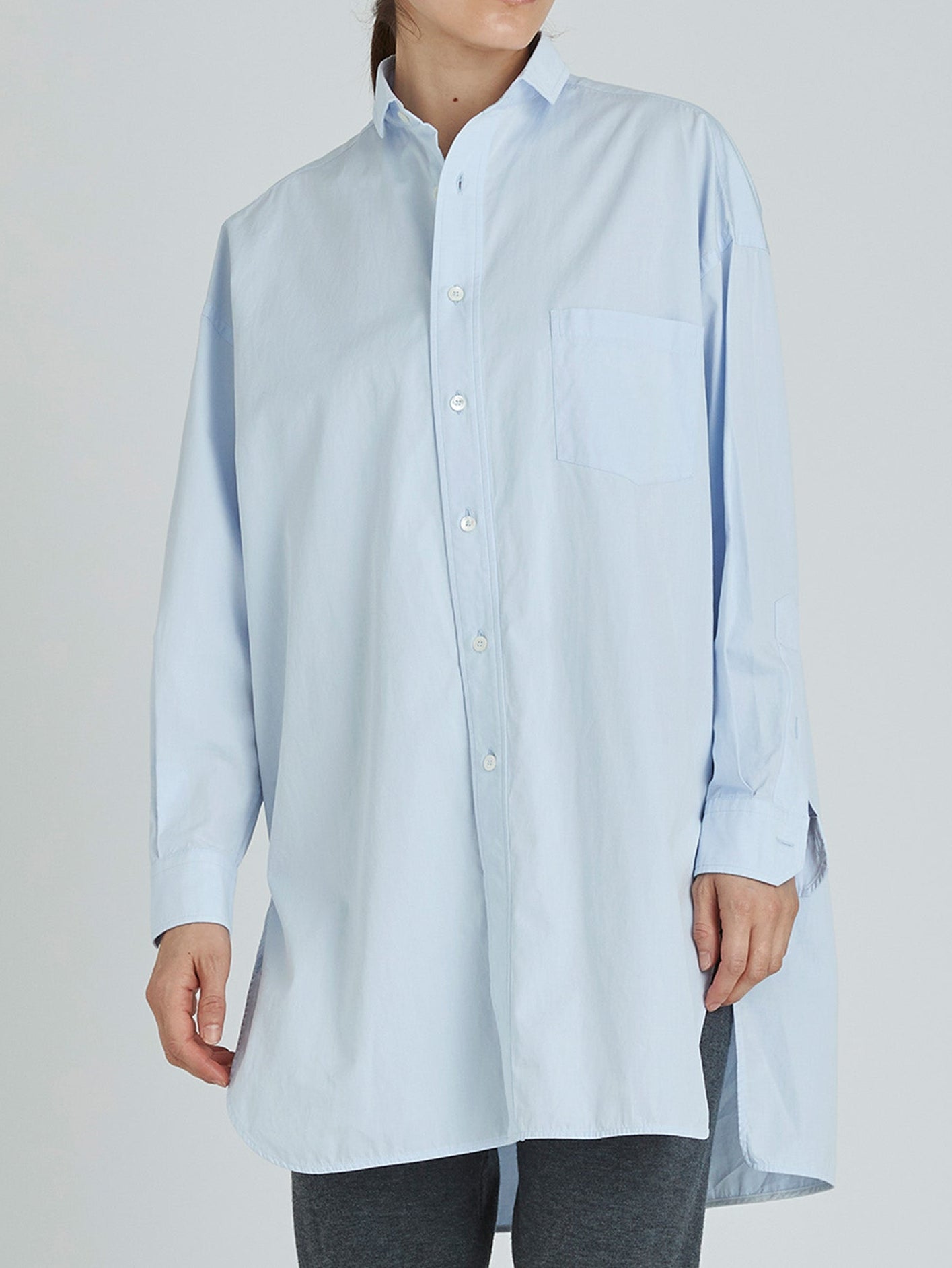 スリットチュニックシャツwash/TBCA-114