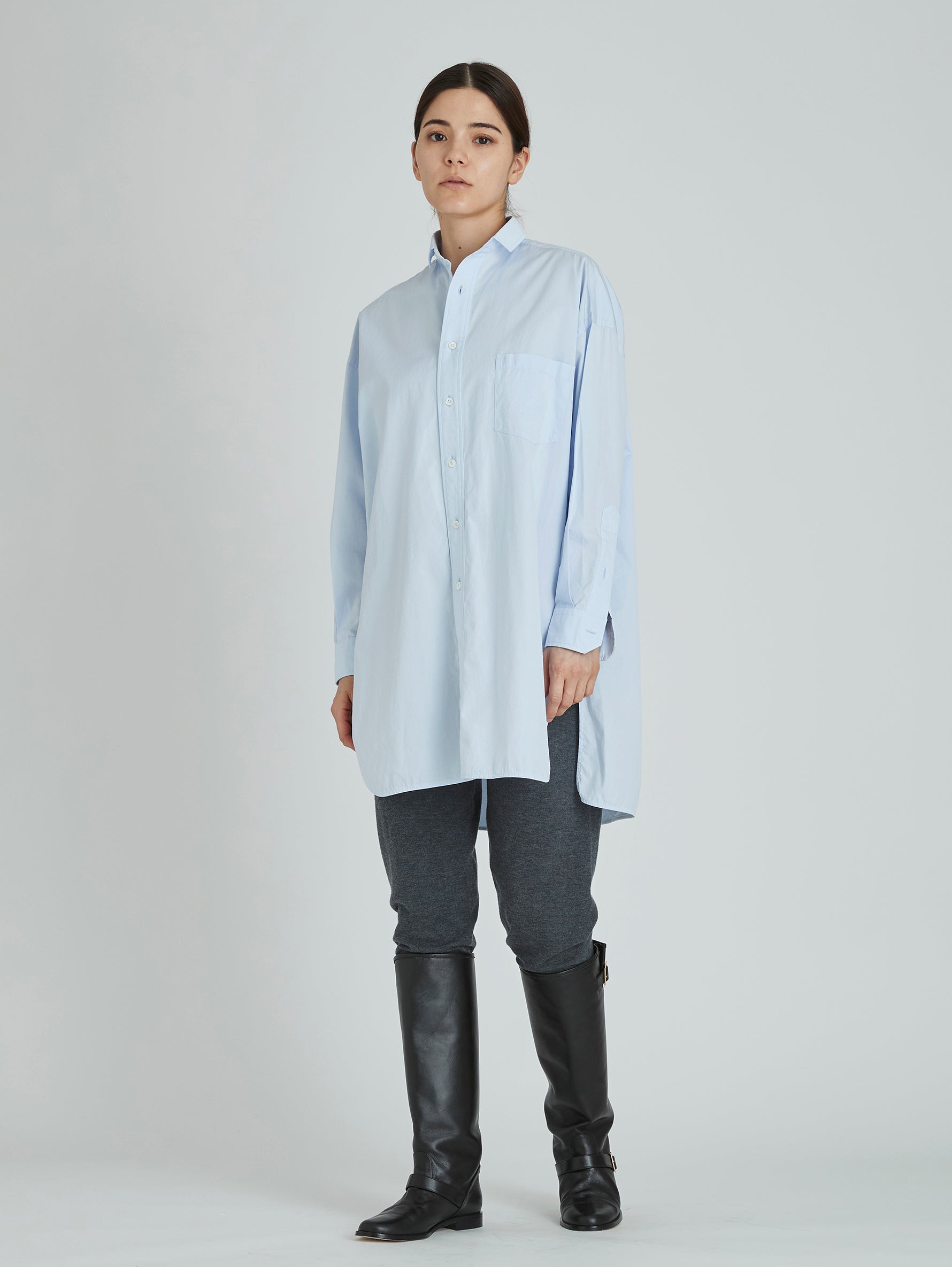 スリットチュニックシャツwash/TBCA-114