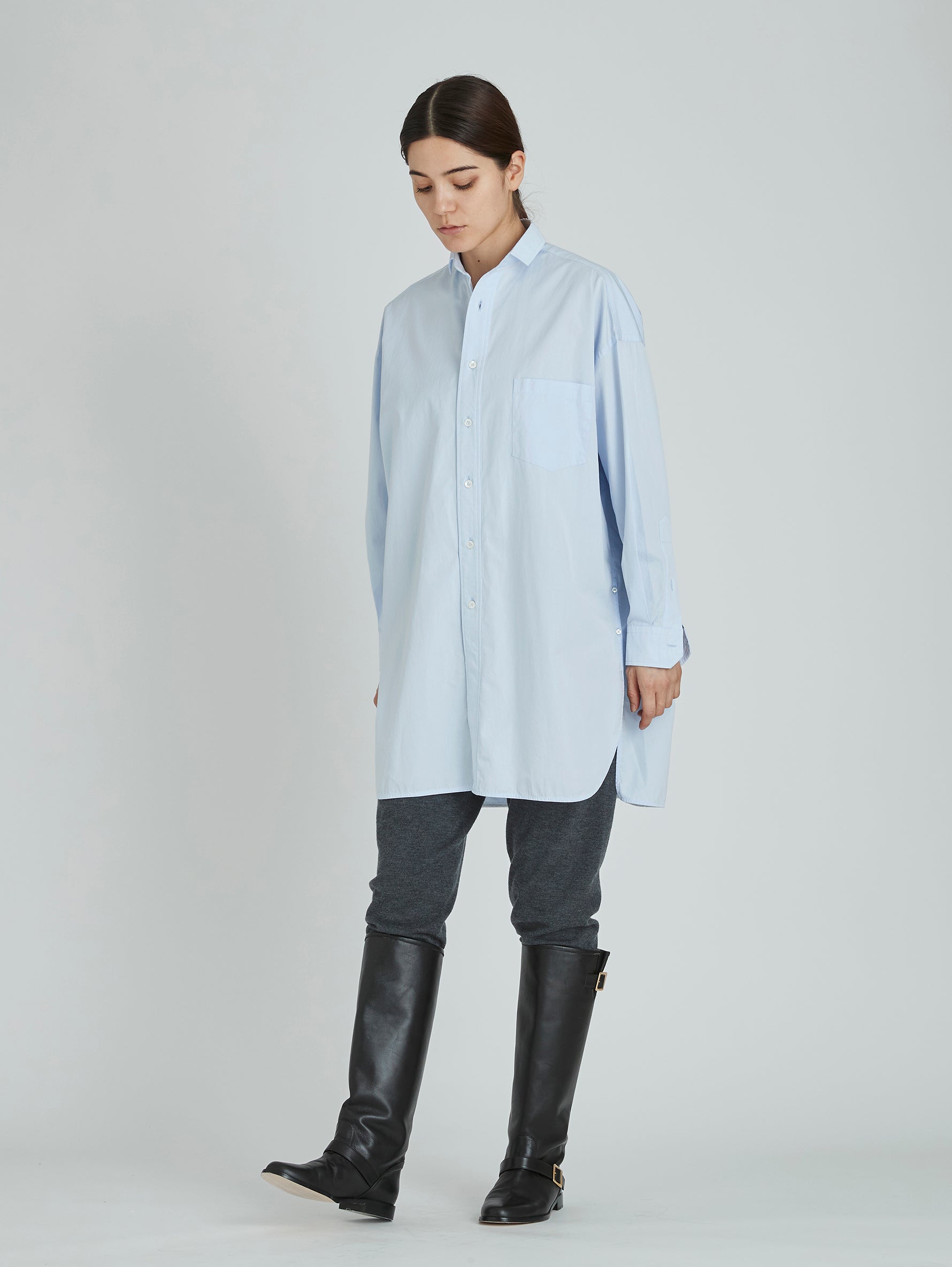 スリットチュニックシャツwash/TBCA-114