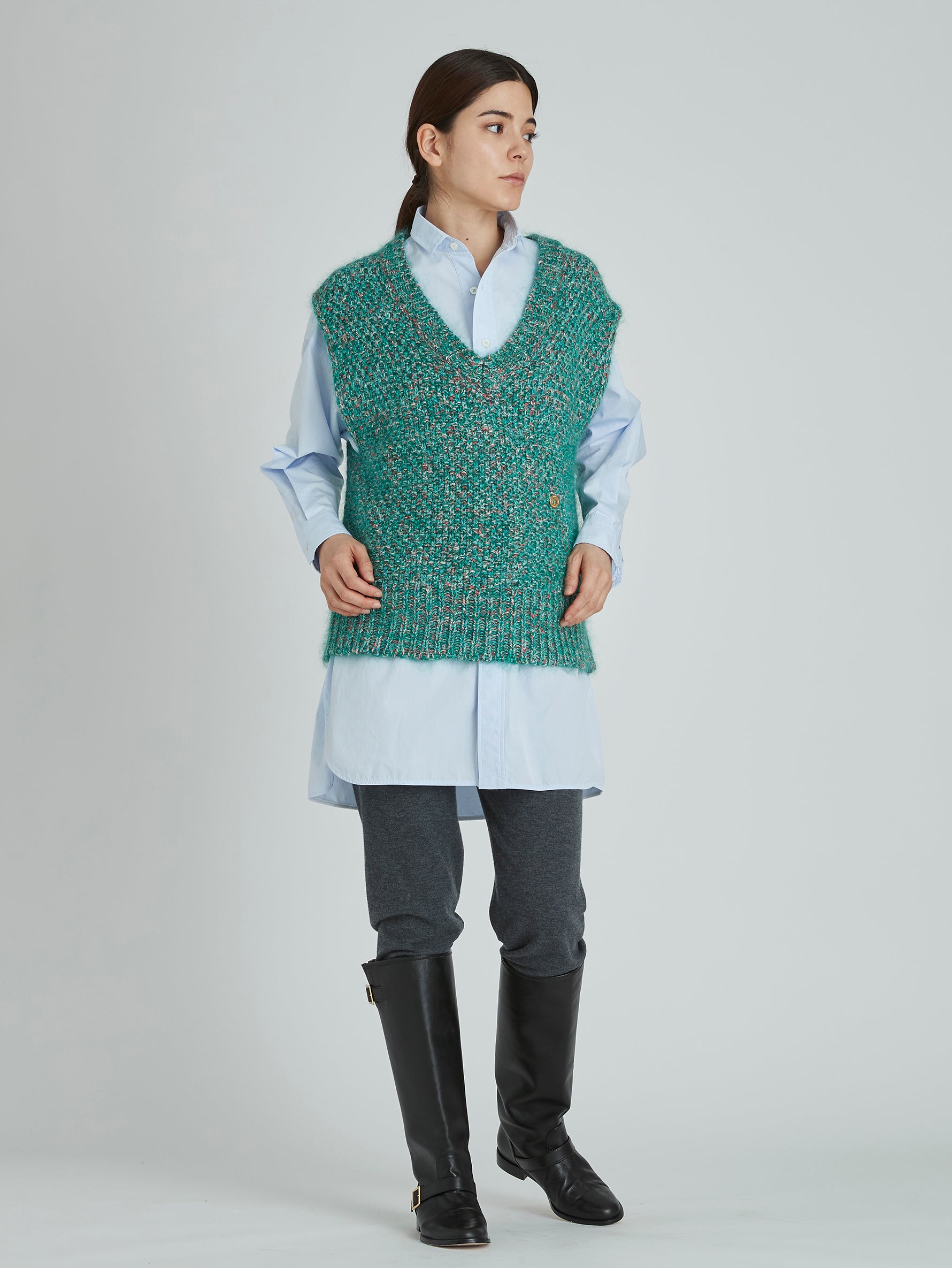 スリットチュニックシャツwash/TBCA-114