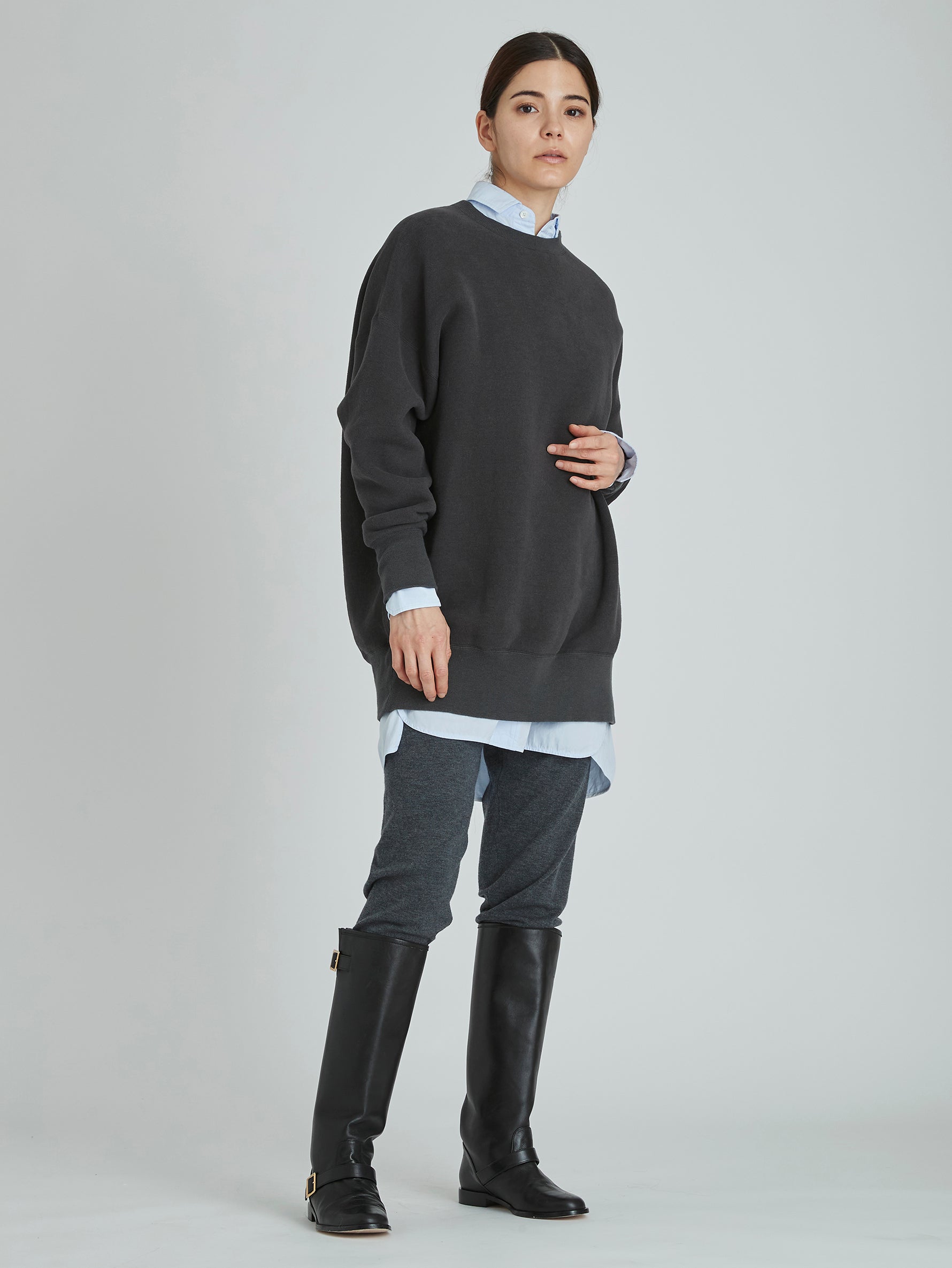 スリットチュニックシャツwash/TBCA-114