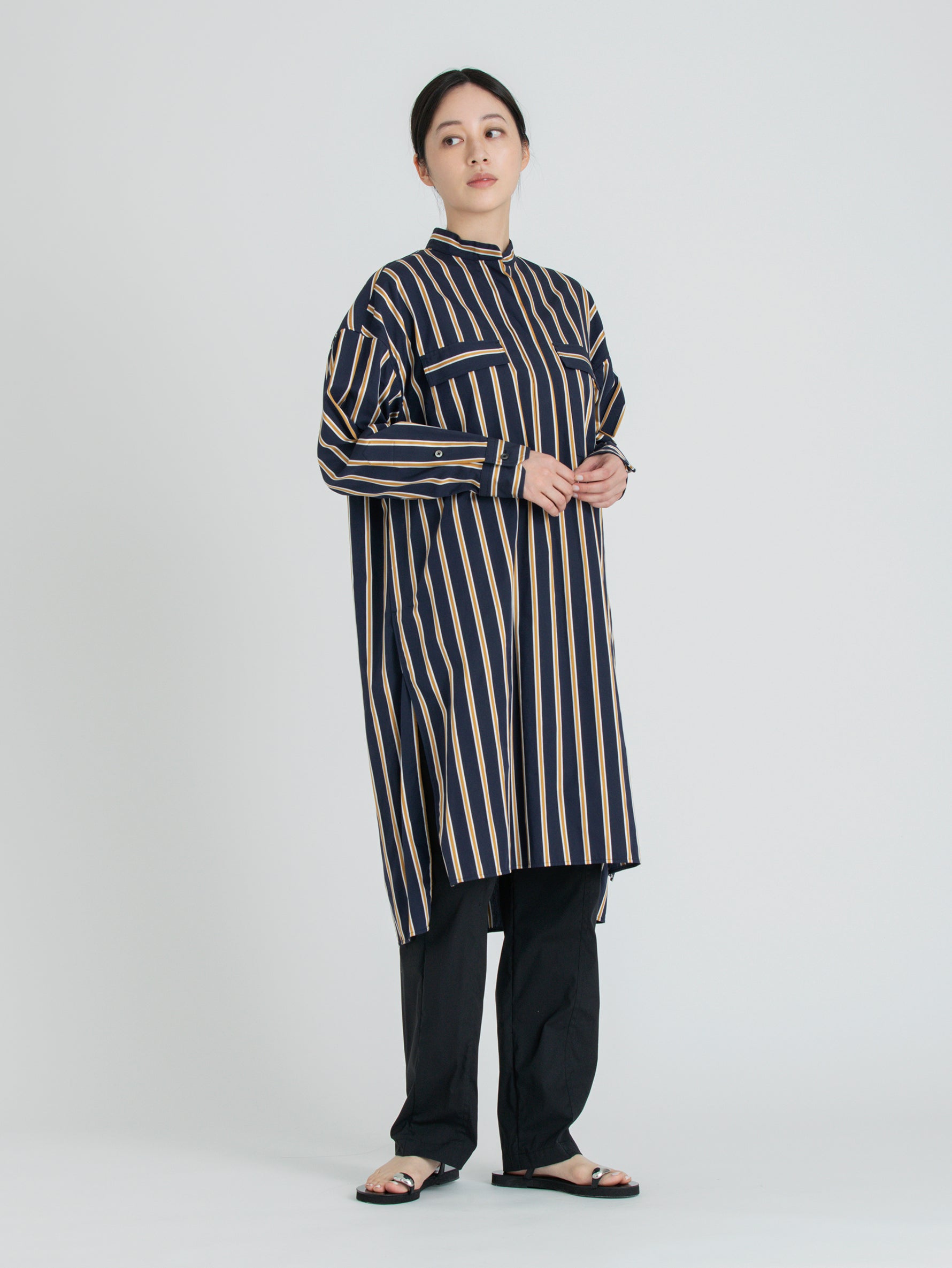 スタンドネックチュニック/TAIA-033