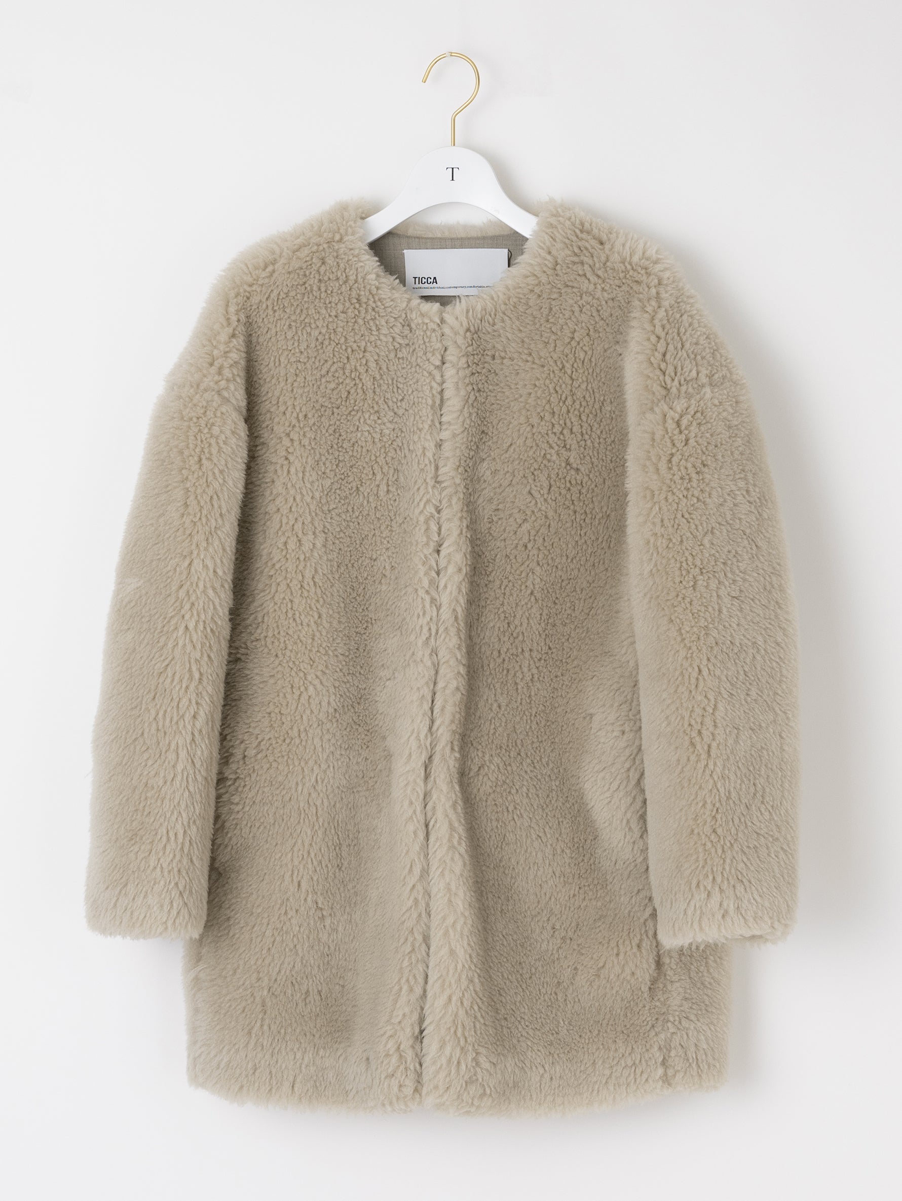 今期！TICCA WOOLファーロングコート/TBDA-032 WOOLファーロングコート/TBDA-032