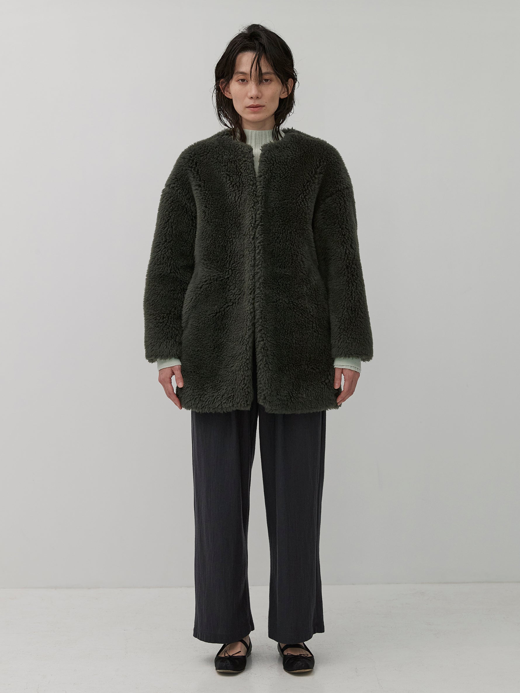 d.i.aの新品タグ付きアウター セール】 【3WAY】ドビー ダウンライナー付 ブルゾン （レザーブルゾン