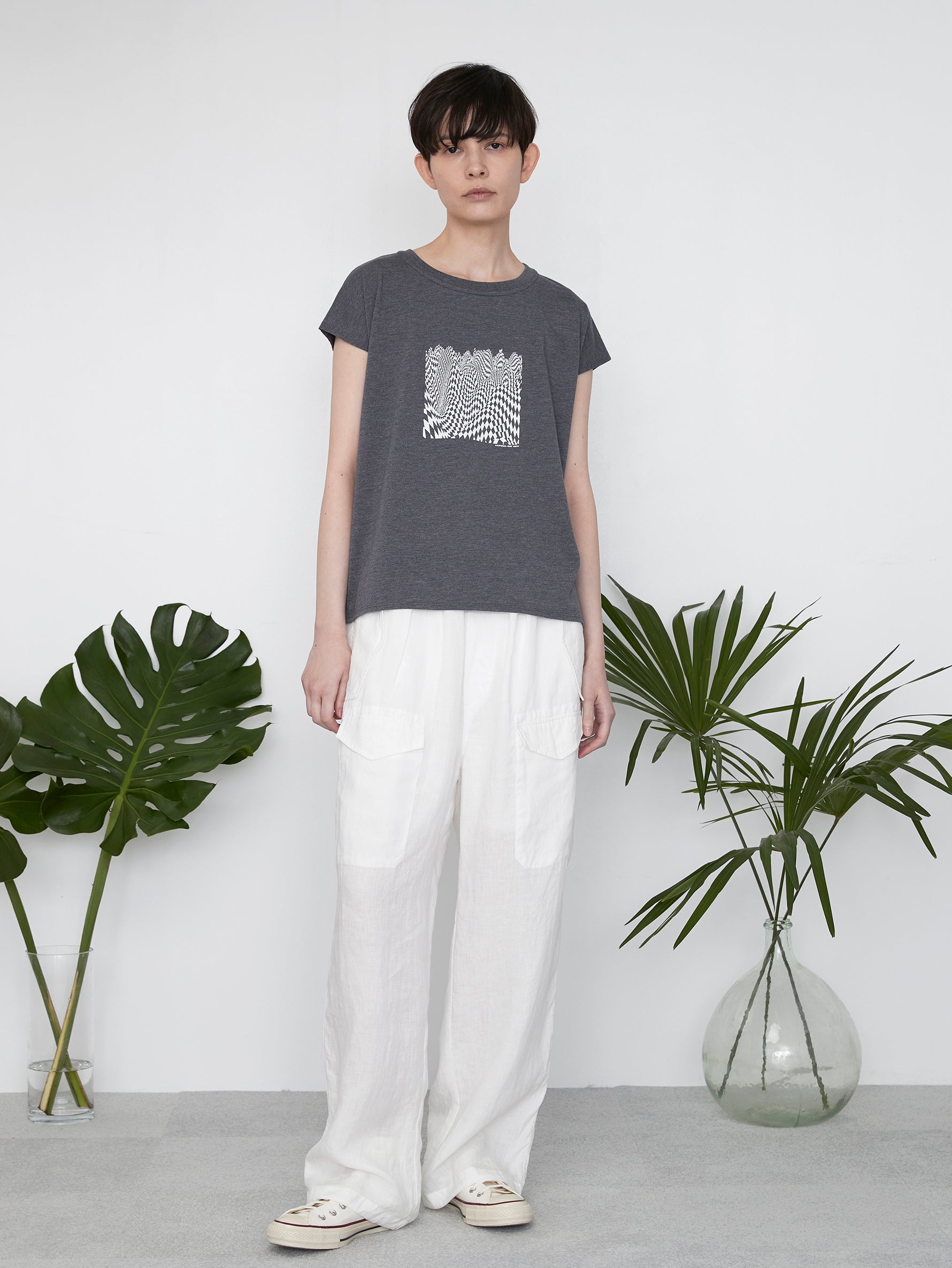 checkered flagフレンチTシャツ/TBES-462
