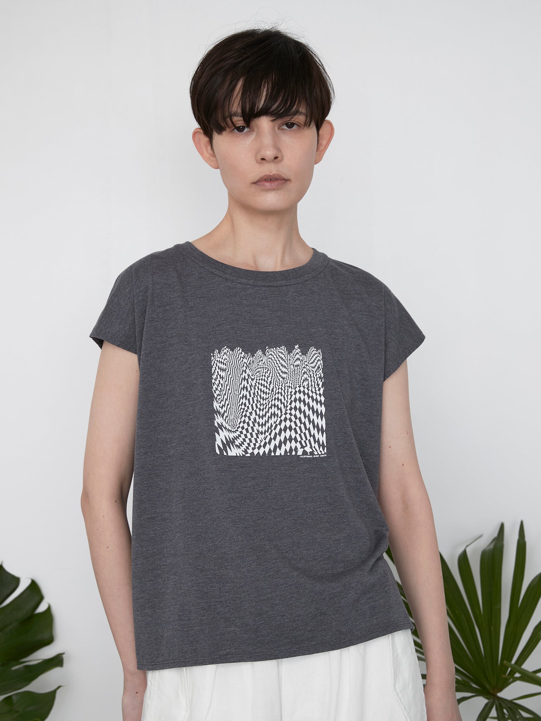 checkered flagフレンチTシャツ/TBES-462