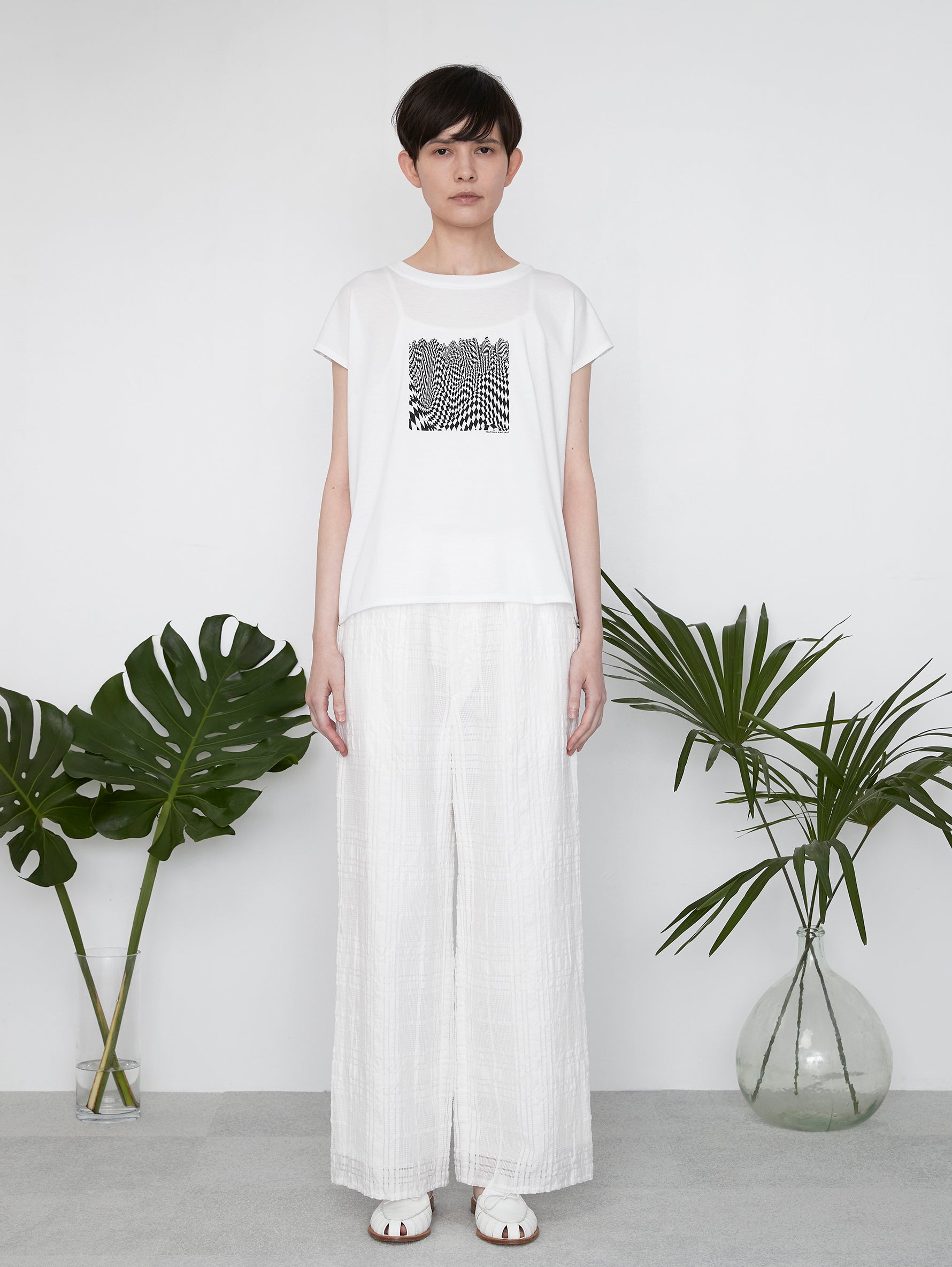checkered flagフレンチTシャツ/TBES-462